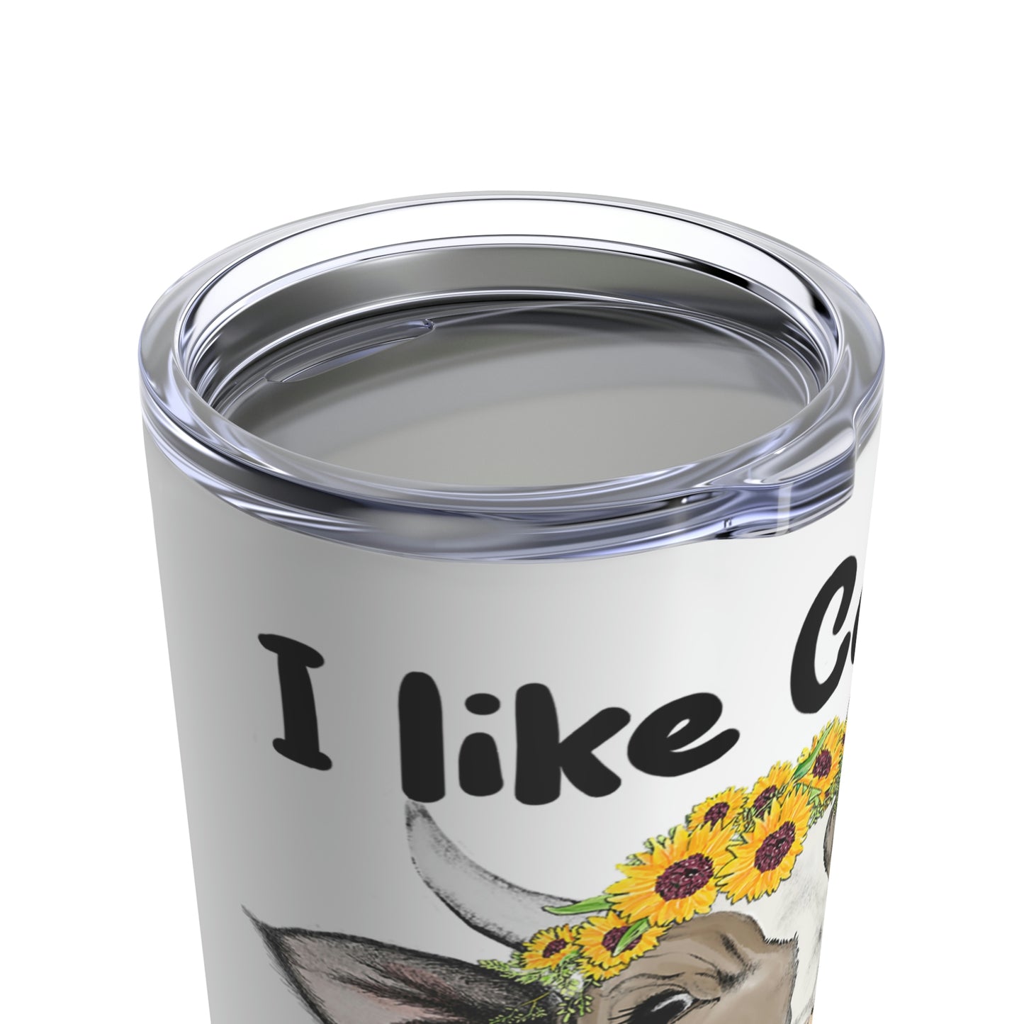 I like Cows and maybe 3 people Tumbler 20oz drinkware