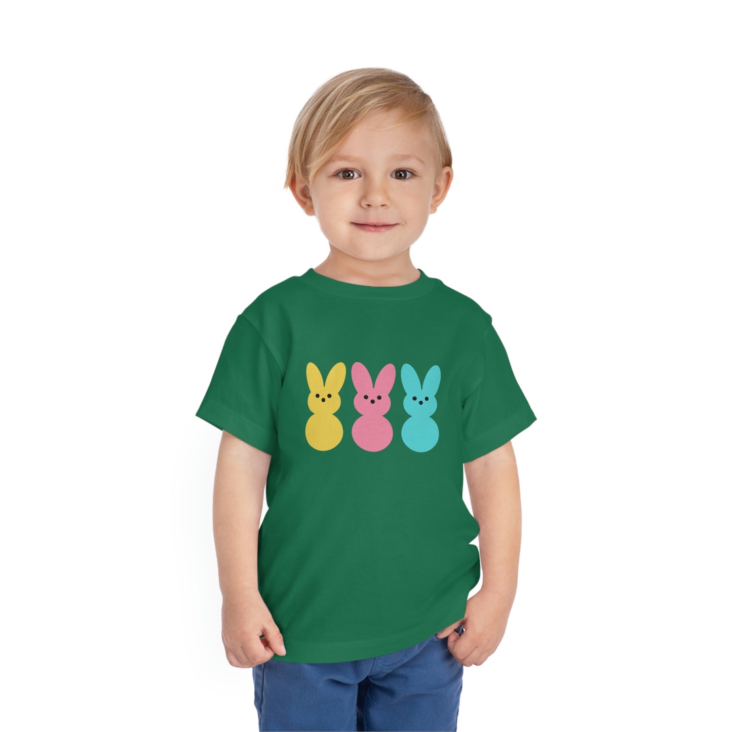 3 bunny's Easter Toddler Short Sleeve Tee Kids Apparel