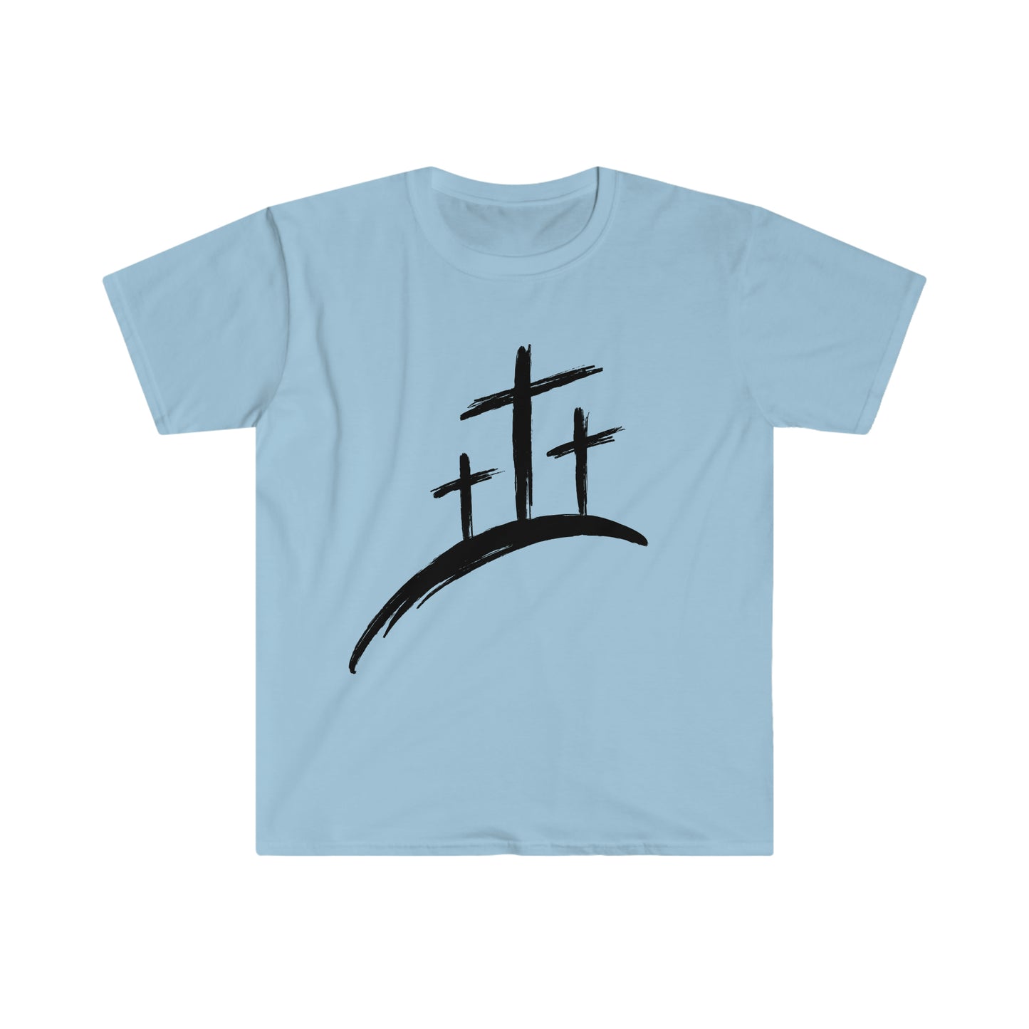 Three Crosses Unisex Softstyle T-Shirt Graphic Tee