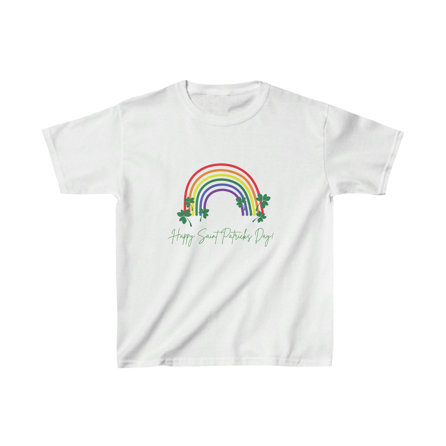 Happy Saint Patrick's Day Rainbow Kids Heavy Cotton™ Tee Kids Apparel