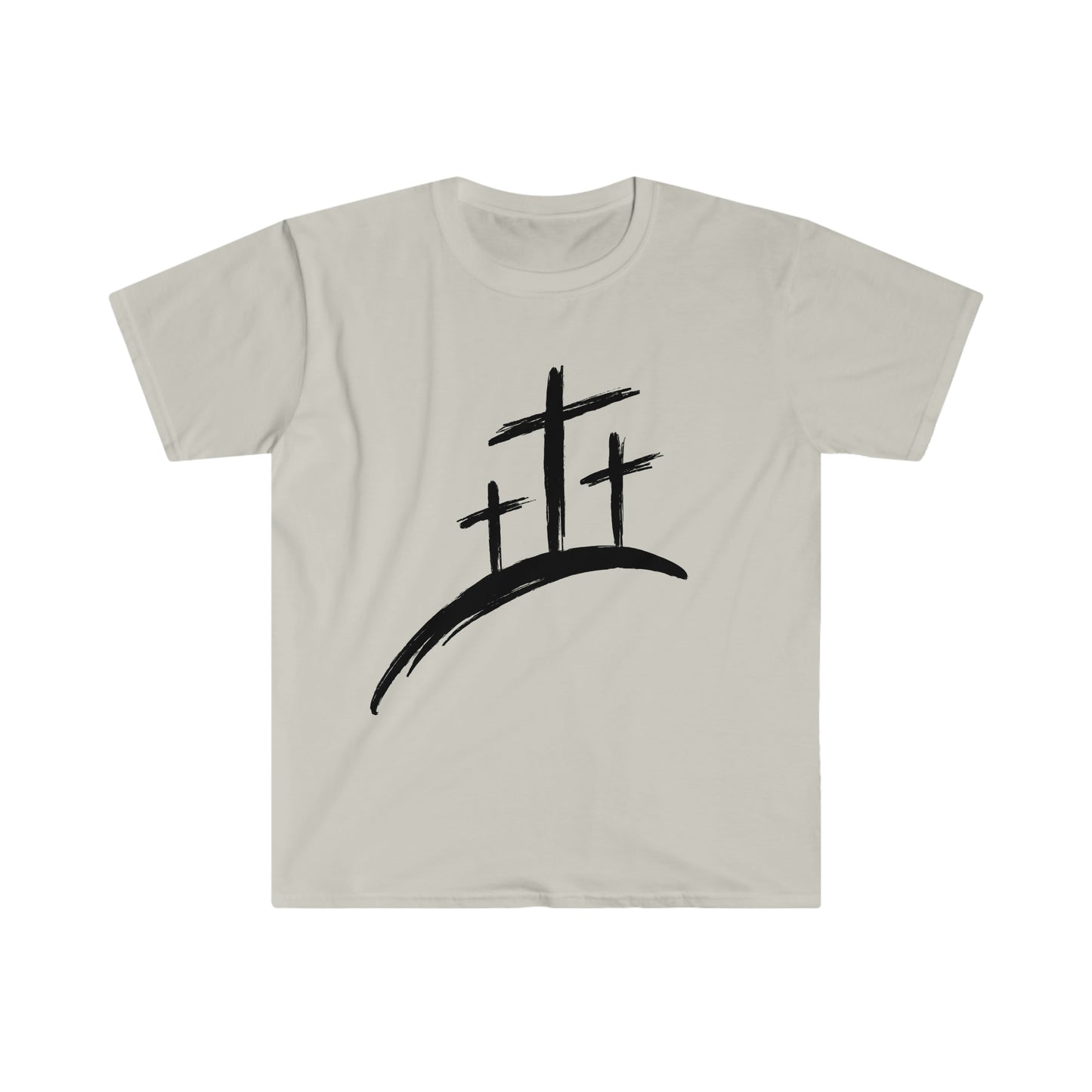 Three Crosses Unisex Softstyle T-Shirt Graphic Tee