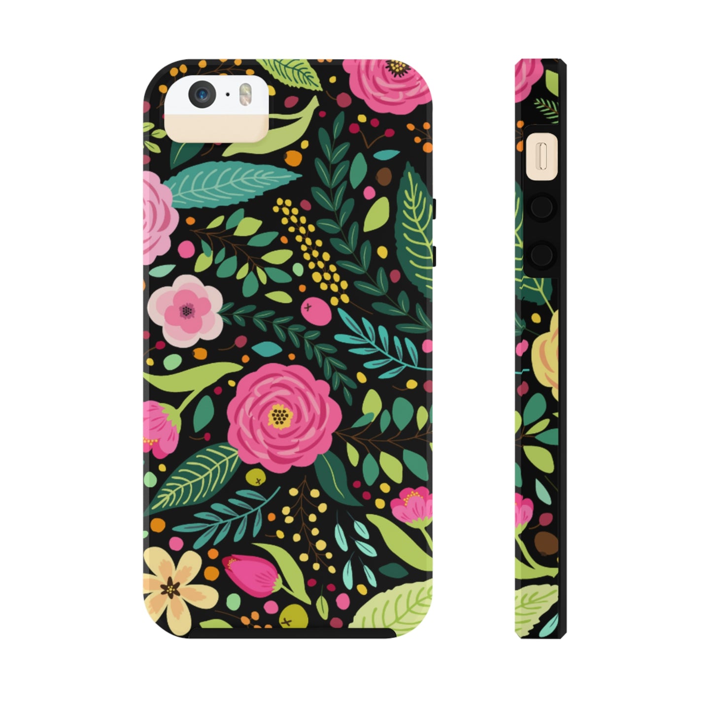 Floral and Leaves Tough Phone Cases, Case-Mate Phone Case