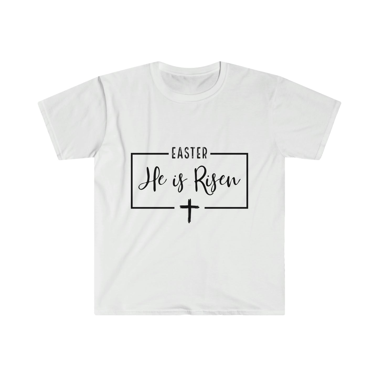 Easter He is Risen Unisex Softstyle T-Shirt Graphic Tees