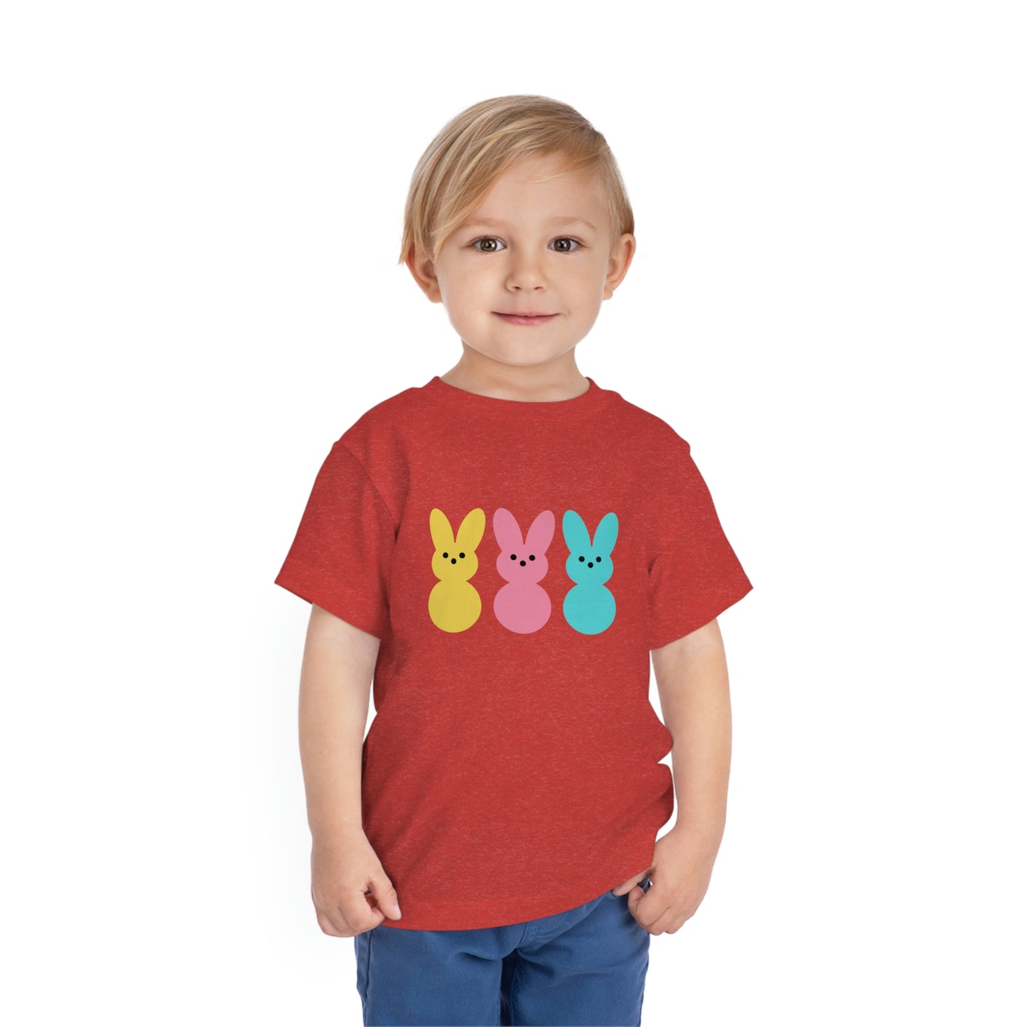 3 bunny's Easter Toddler Short Sleeve Tee Kids Apparel