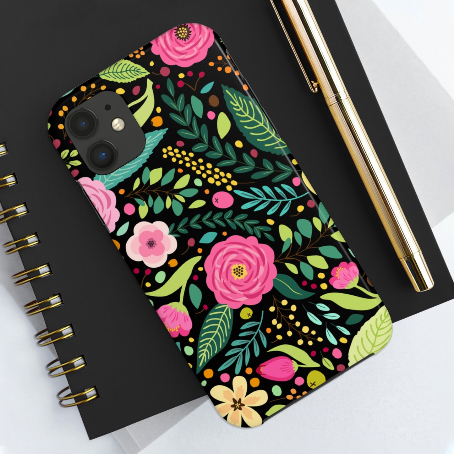 Floral and Leaves Tough Phone Cases, Case-Mate Phone Case