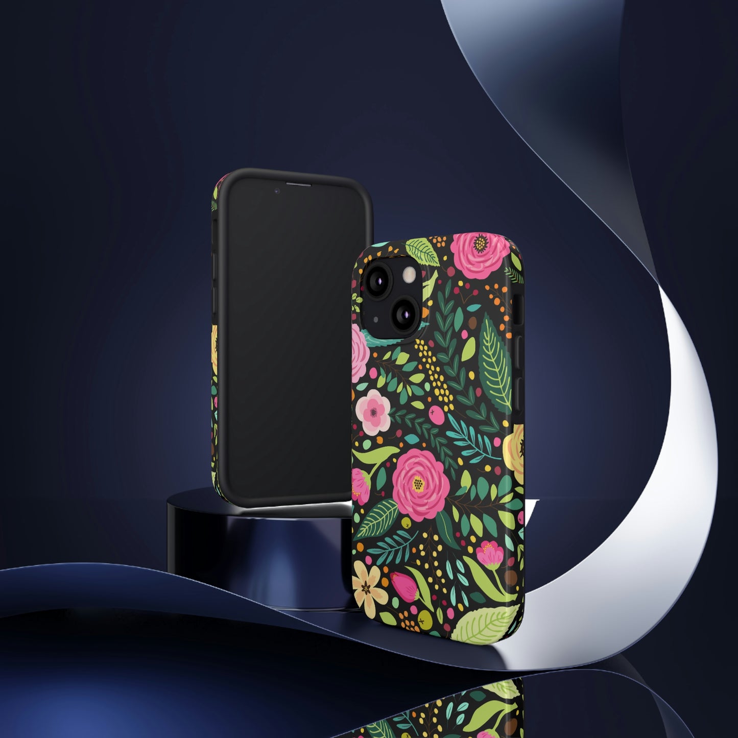 Floral and Leaves Tough Phone Cases, Case-Mate Phone Case