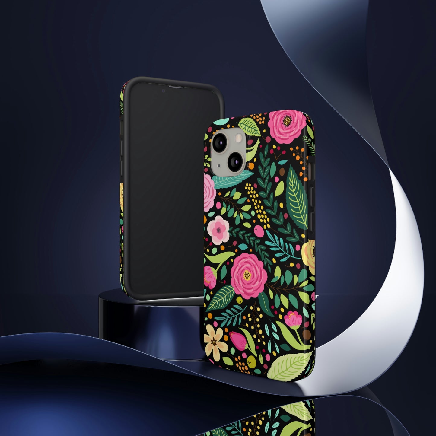 Floral and Leaves Tough Phone Cases, Case-Mate Phone Case