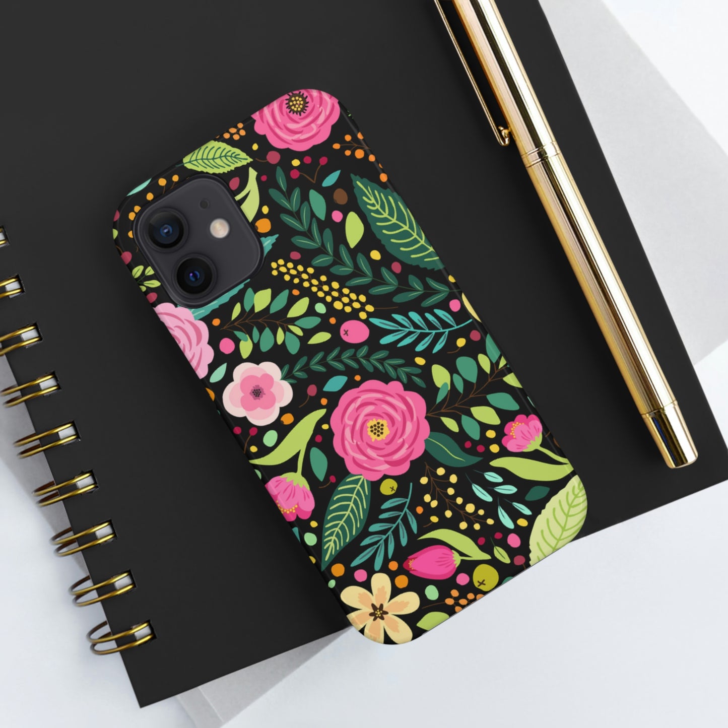 Floral and Leaves Tough Phone Cases, Case-Mate Phone Case