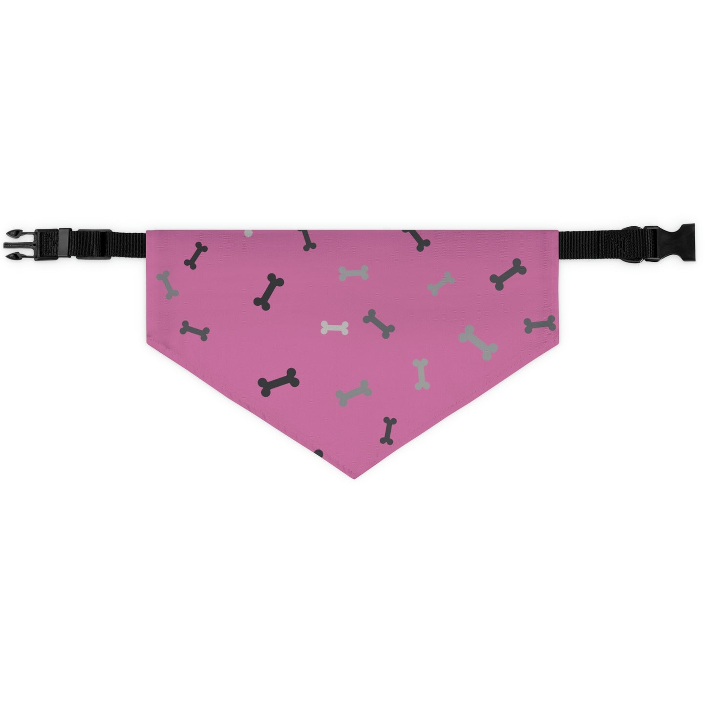 Light Pink Bones Pet Bandana Collar Pets