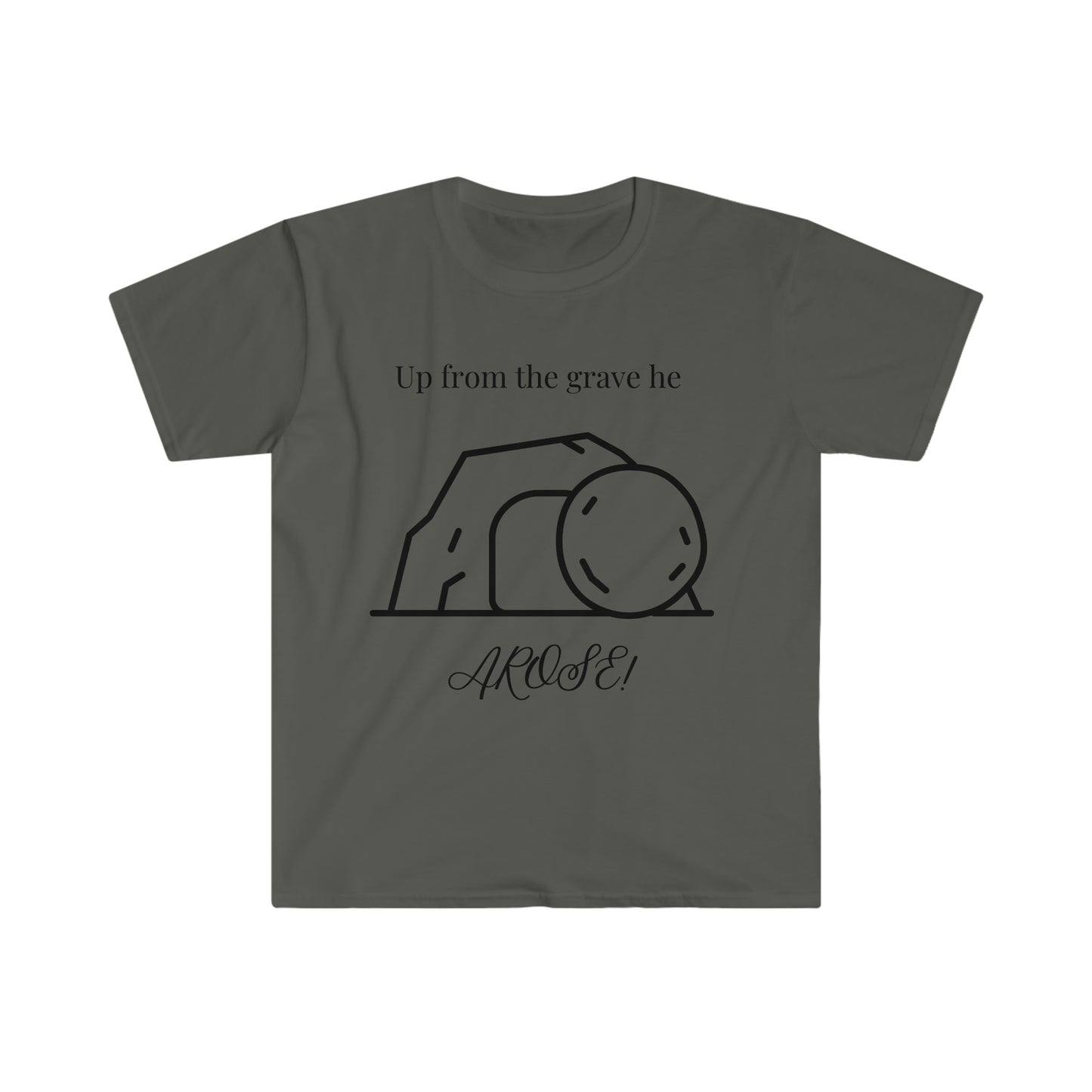 Up from the grave he AROSE Unisex Softstyle T-Shirt Graphic Tees