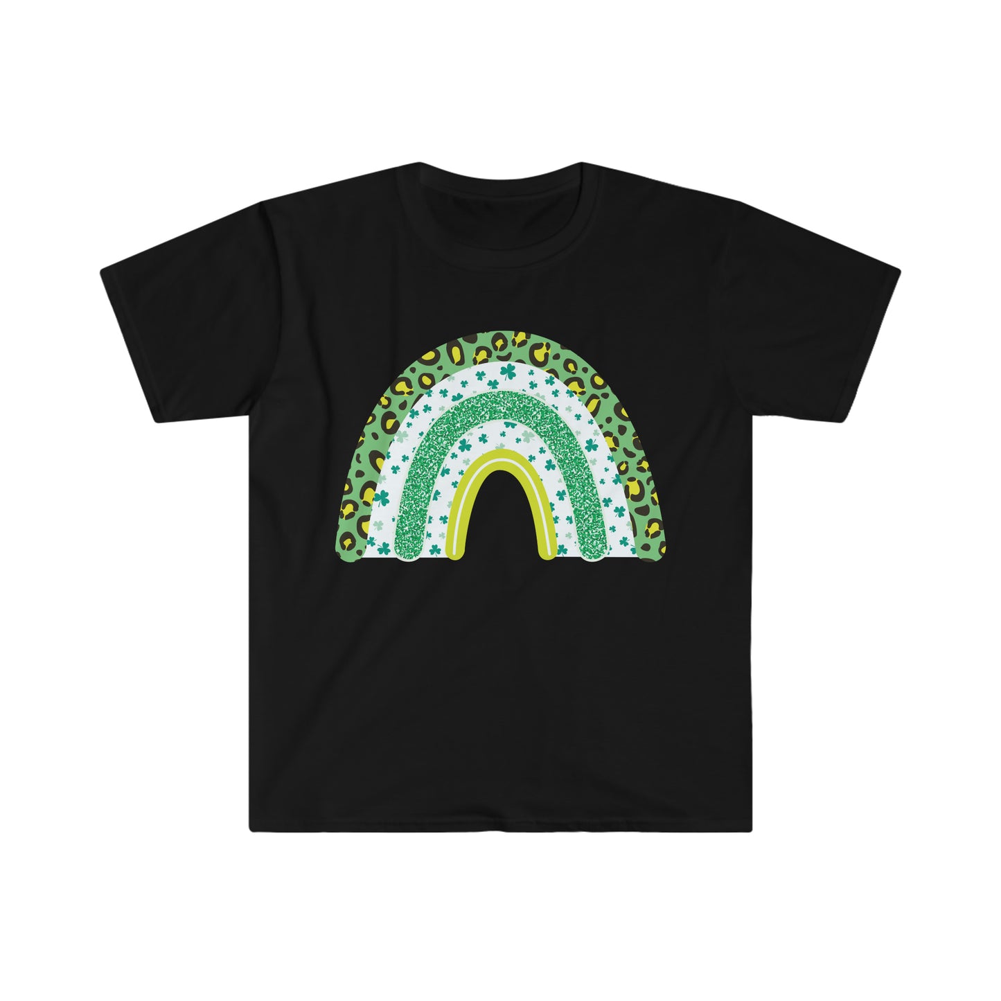 St. Patrick's Day Rainbow Unisex Softstyle T-Shirt Graphic Tees