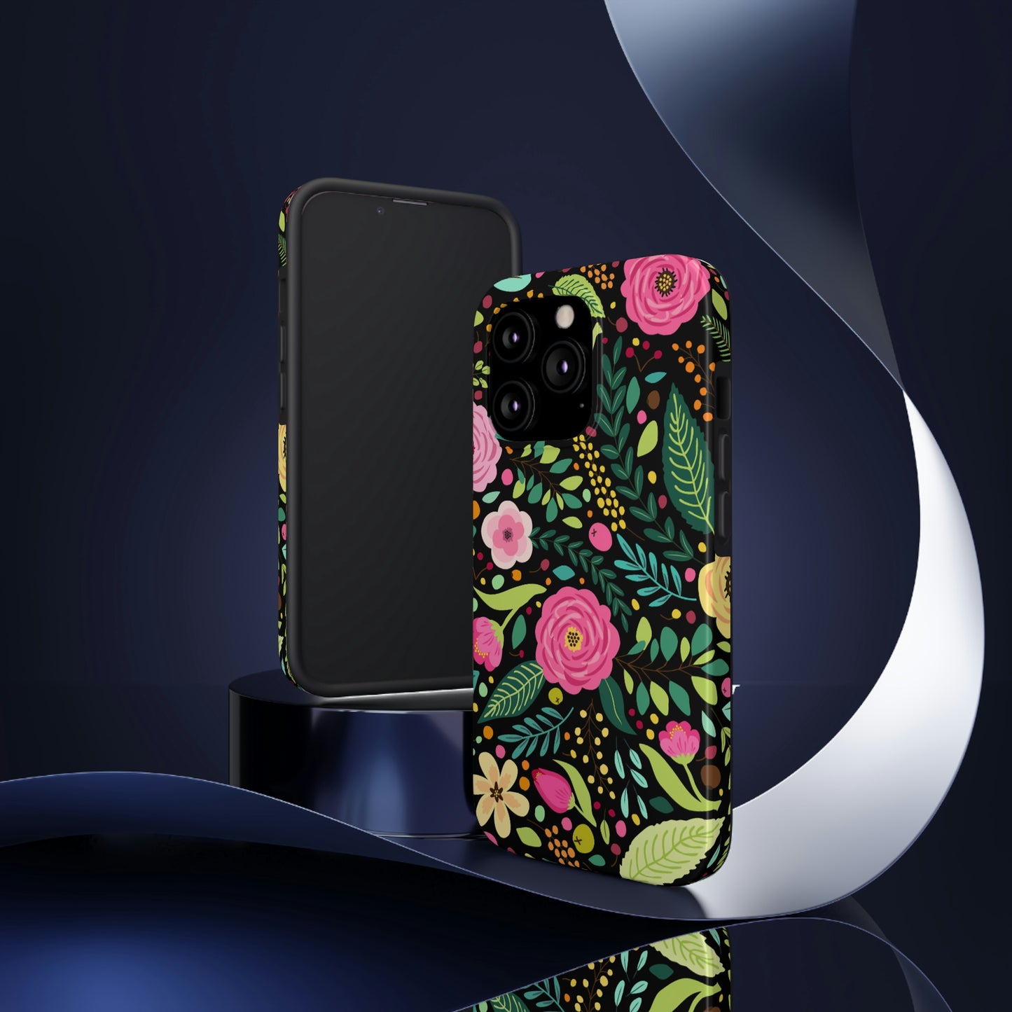 Floral and Leaves Tough Phone Cases, Case-Mate Phone Case