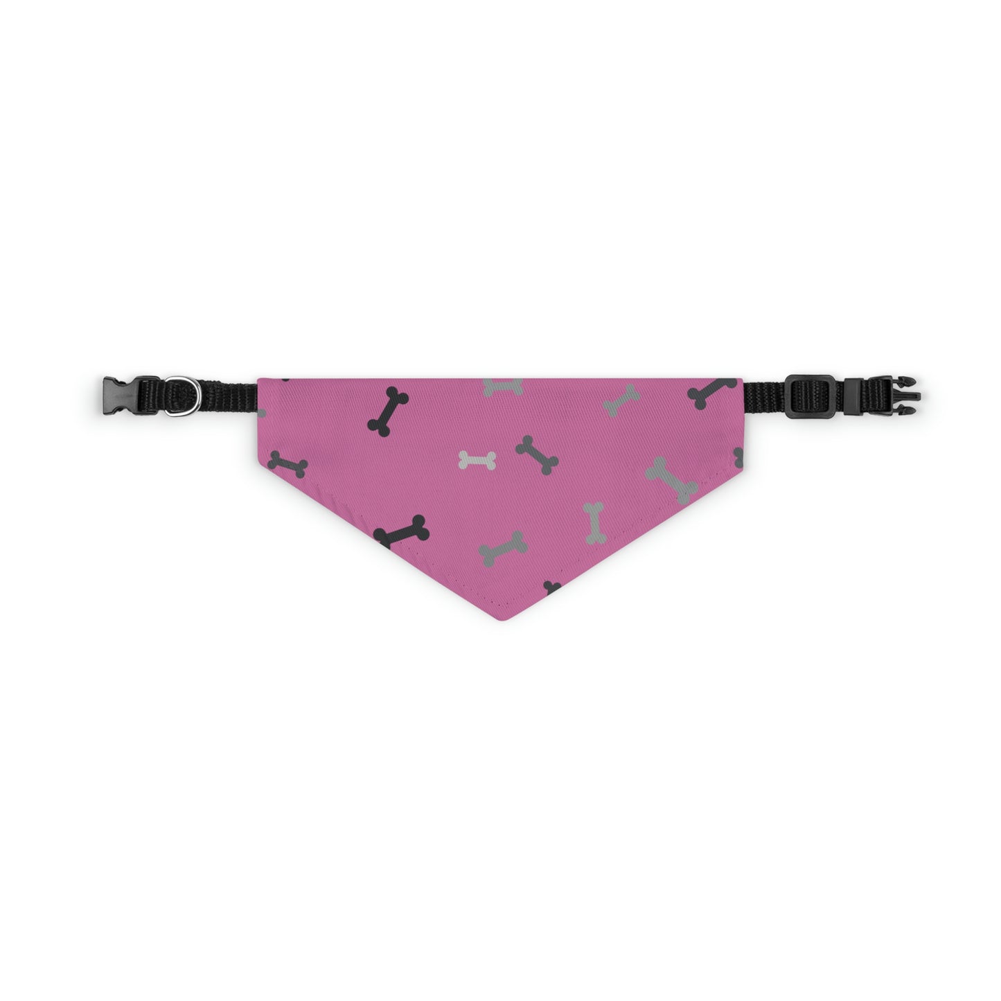 Light Pink Bones Pet Bandana Collar Pets