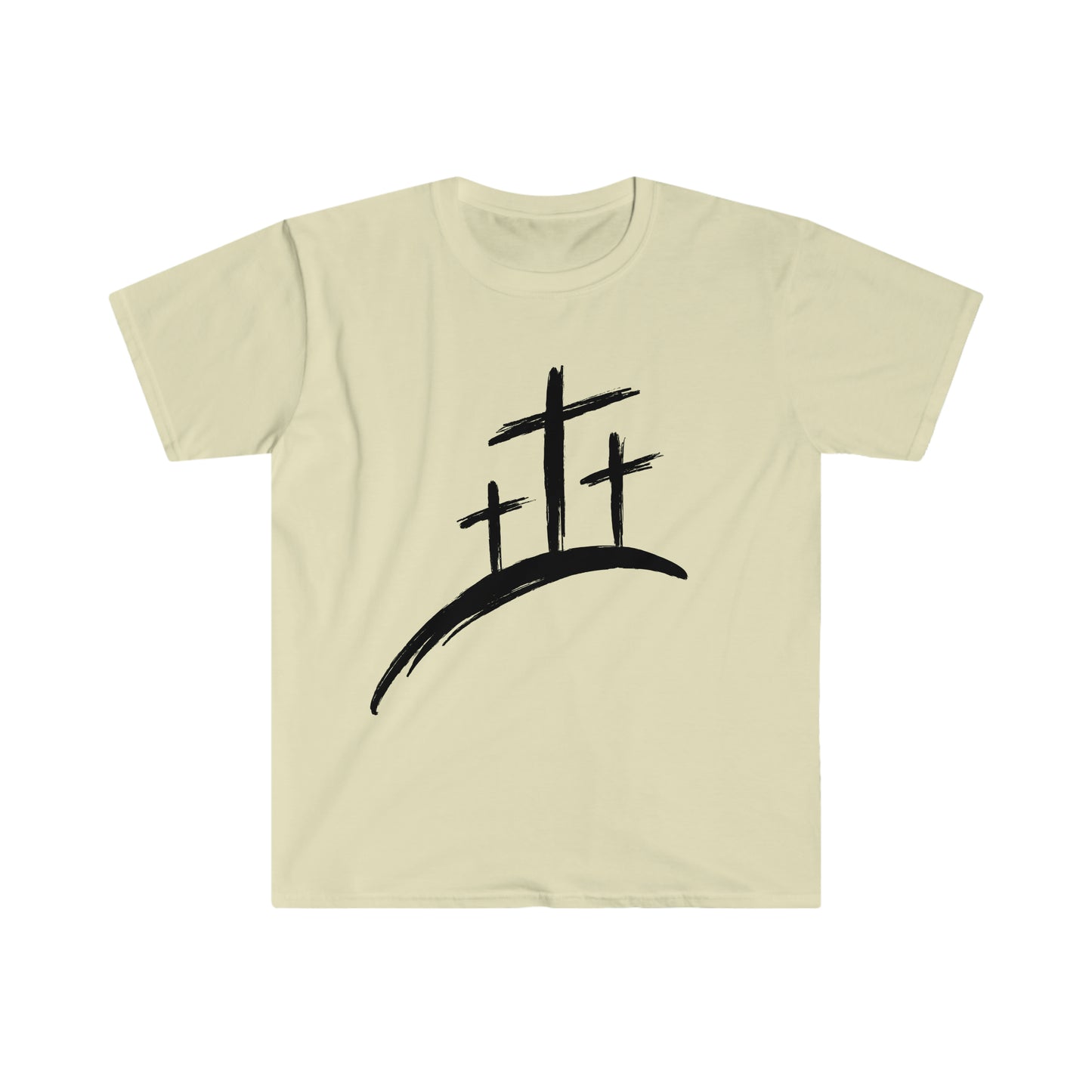 Three Crosses Unisex Softstyle T-Shirt Graphic Tee