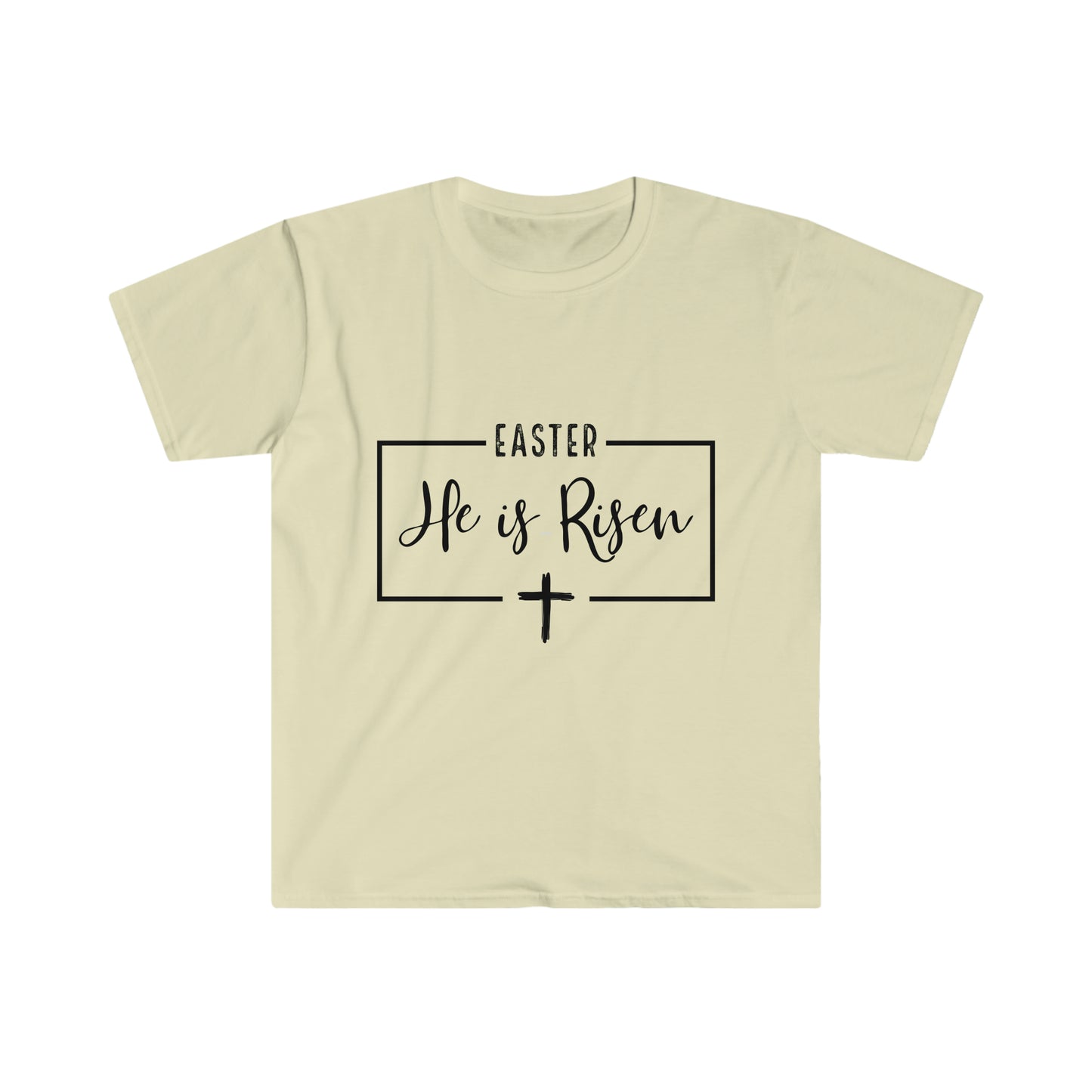 Easter He is Risen Unisex Softstyle T-Shirt Graphic Tees