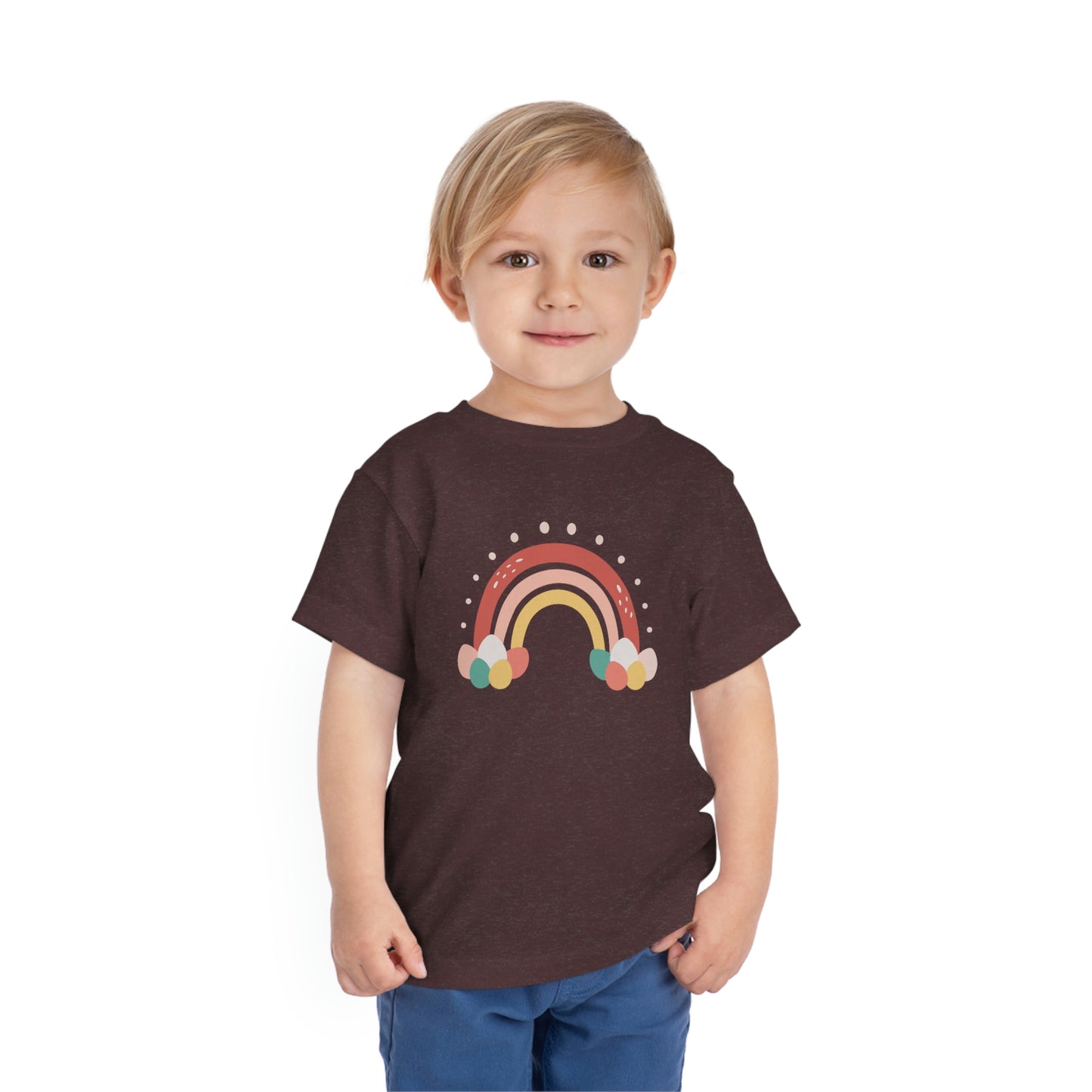 Easter Rainbow Toddler Short Sleeve Kids Apparel