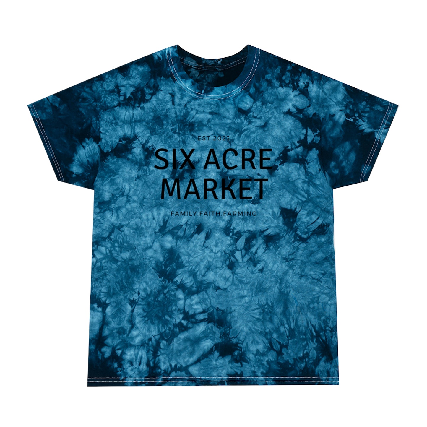 Six Acre Market Merch Tie-Dye Tee, Crystal Graphic Tees!