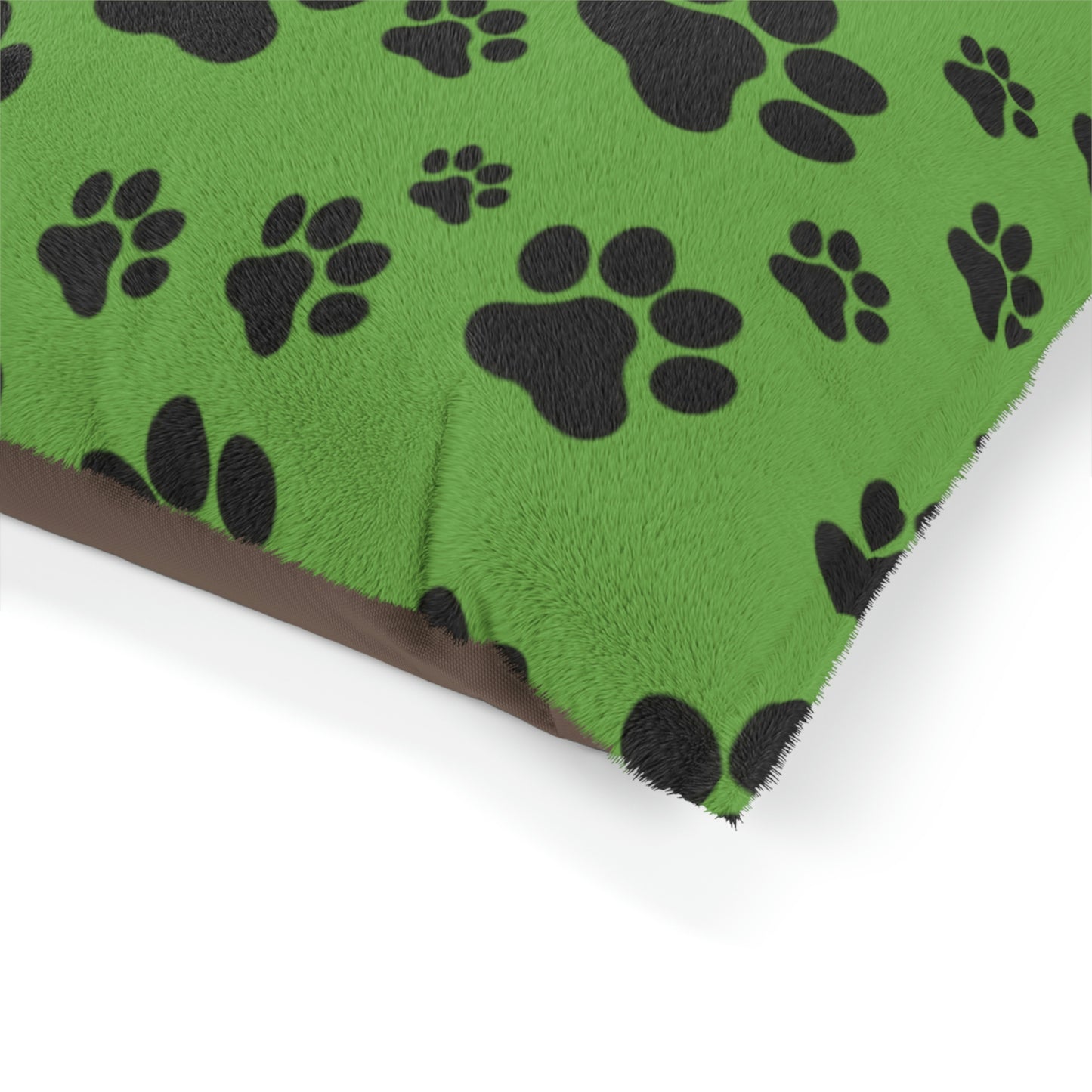 Green with Black paw Prints Pet Bed Pets!