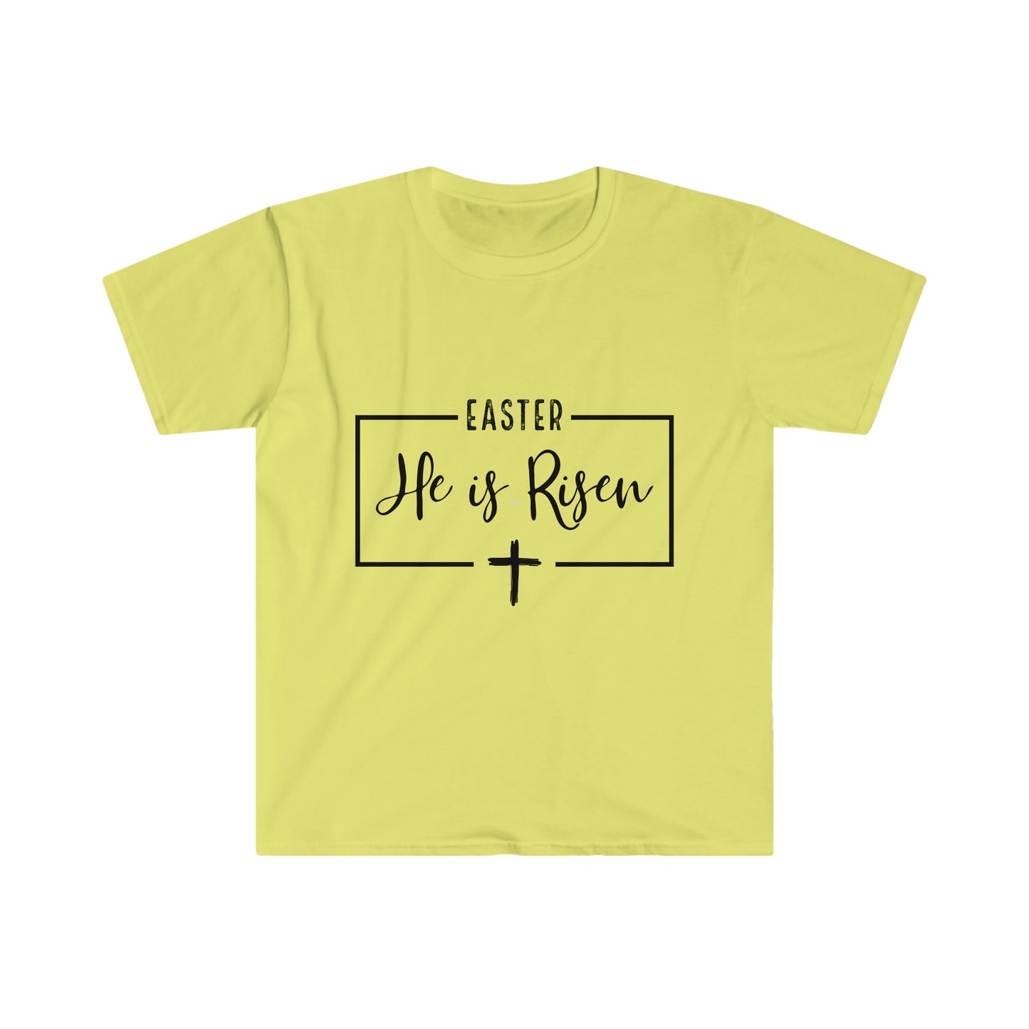 Easter He is Risen Unisex Softstyle T-Shirt Graphic Tees