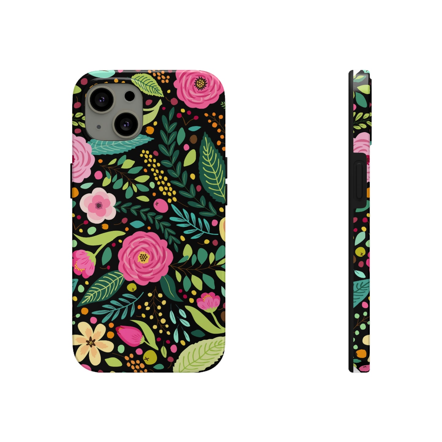 Floral and Leaves Tough Phone Cases, Case-Mate Phone Case