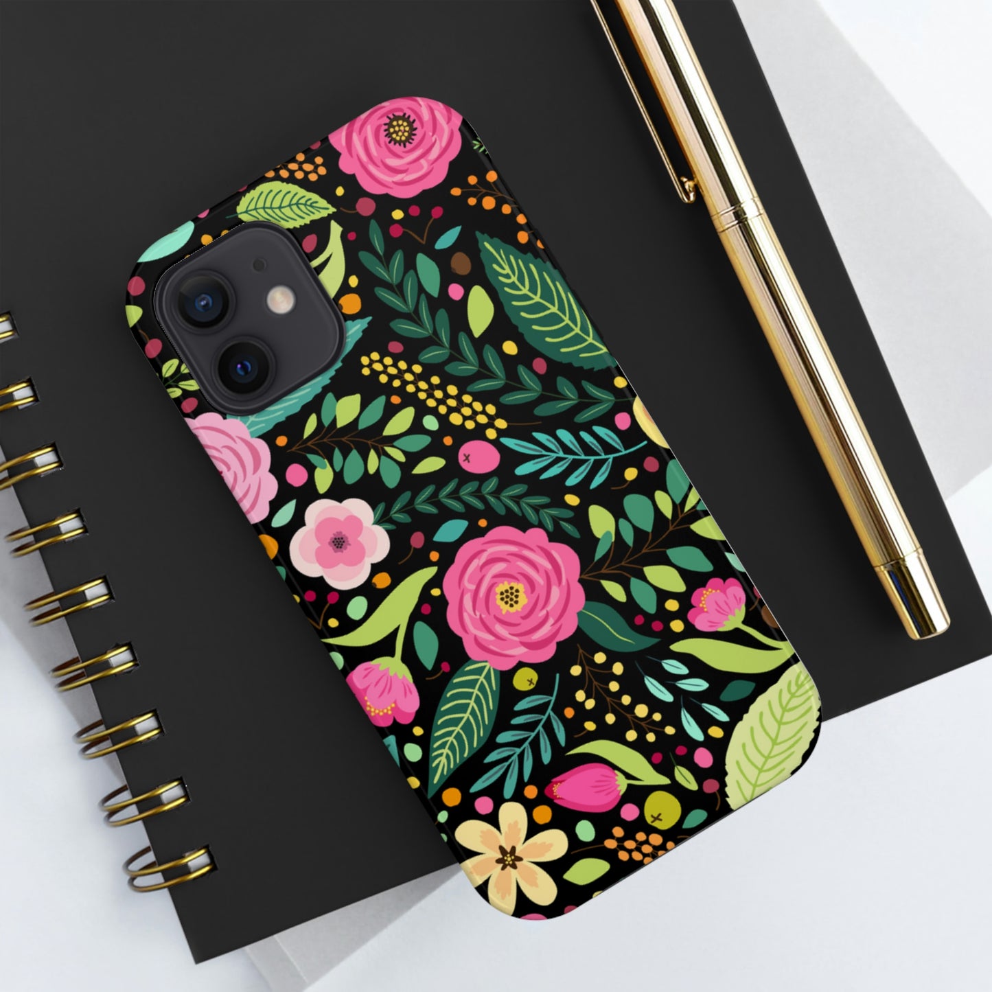 Floral and Leaves Tough Phone Cases, Case-Mate Phone Case