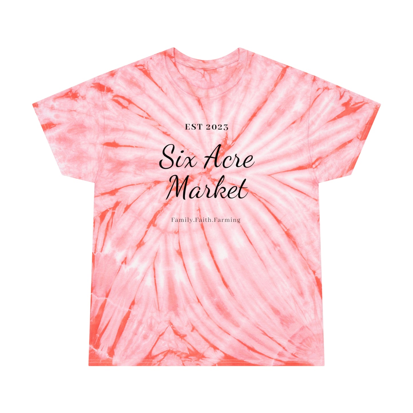 Six Acre Market Merch Tie-Dye Tee, Cyclone Graphic Tees!