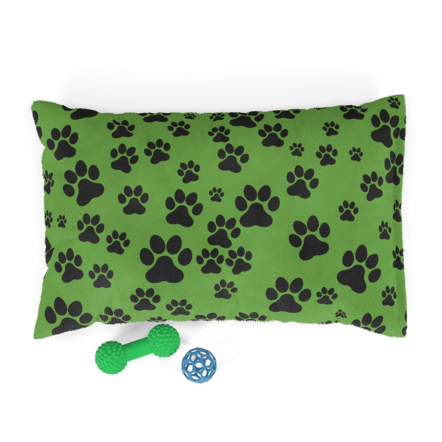 Green with Black paw Prints Pet Bed Pets!