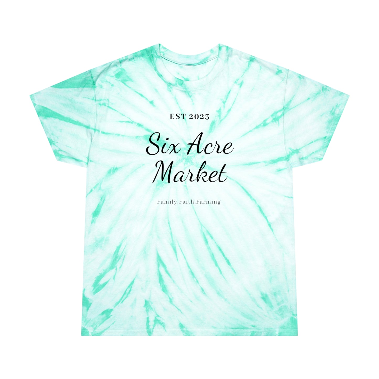 Six Acre Market Merch Tie-Dye Tee, Cyclone Graphic Tees!