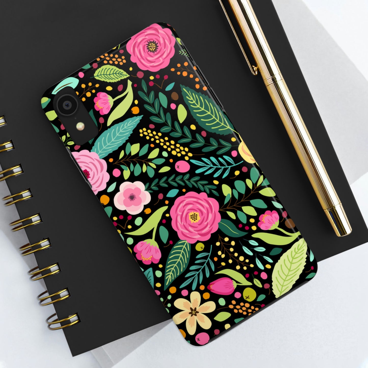 Floral and Leaves Tough Phone Cases, Case-Mate Phone Case