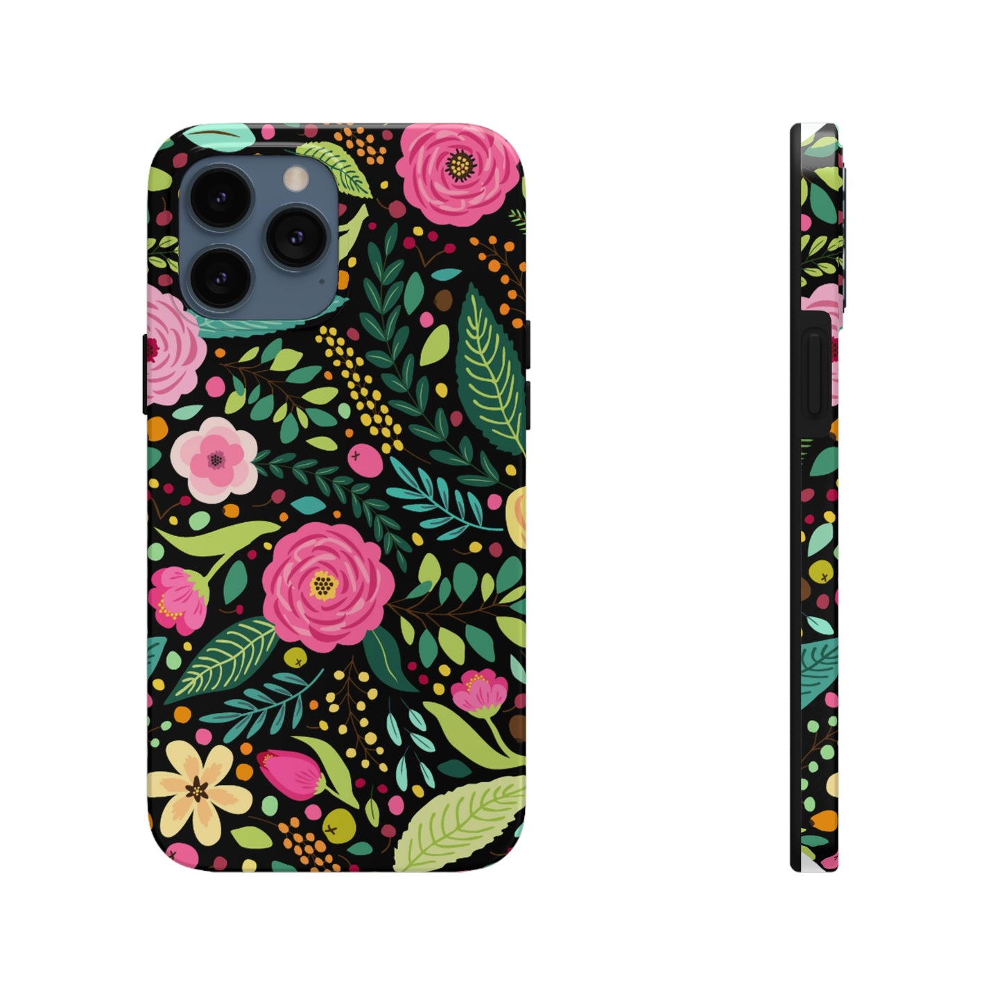 Floral and Leaves Tough Phone Cases, Case-Mate Phone Case