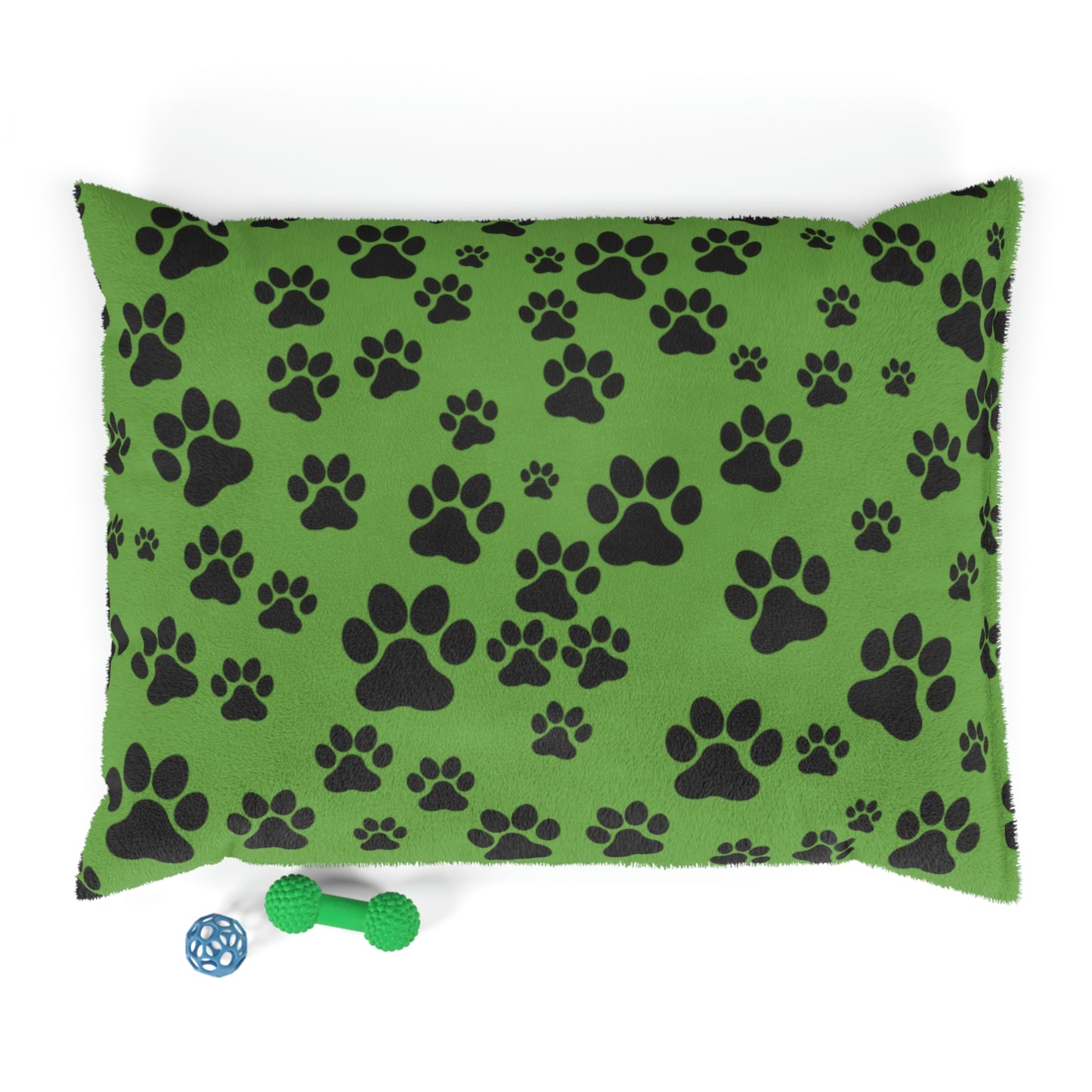 Green with Black paw Prints Pet Bed Pets!