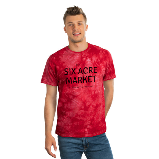 Six Acre Market Merch Tie-Dye Tee, Crystal Graphic Tees!