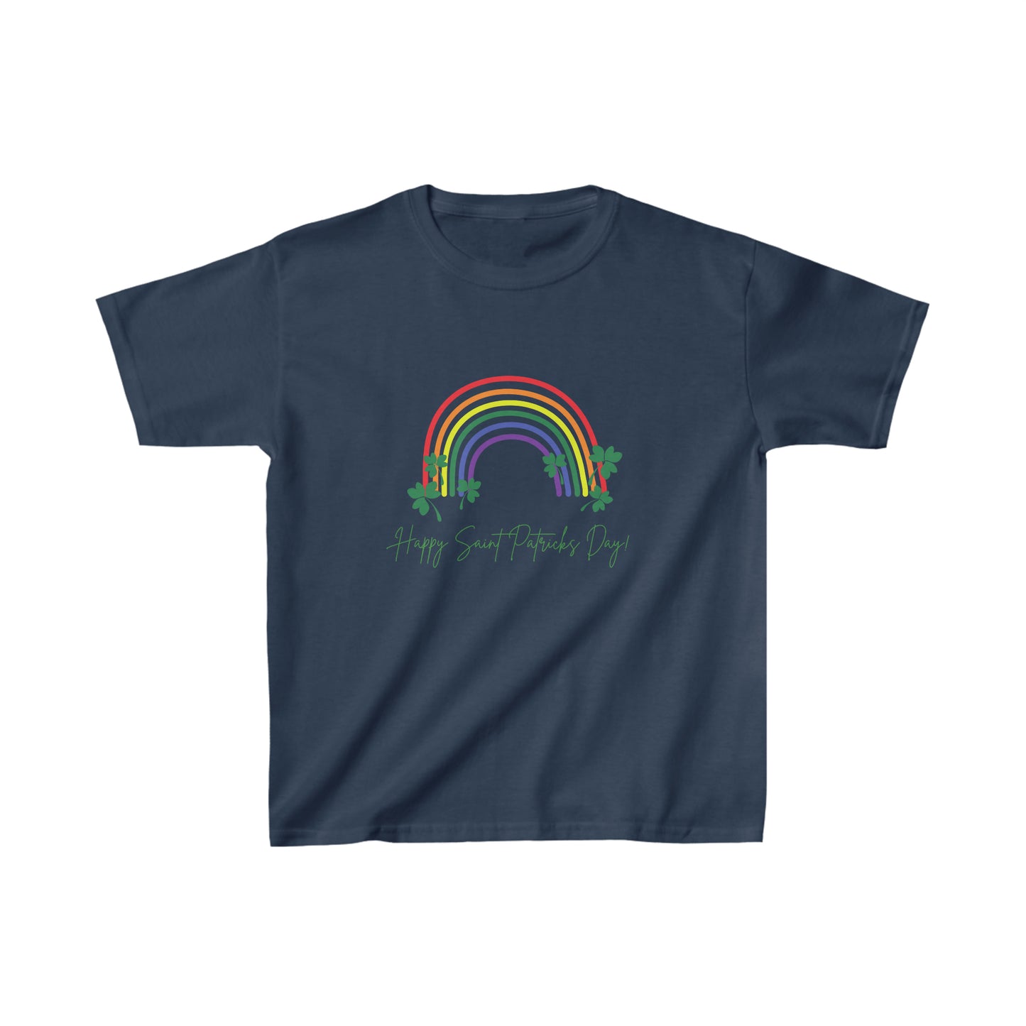 Happy Saint Patrick's Day Rainbow Kids Heavy Cotton™ Tee Kids Apparel