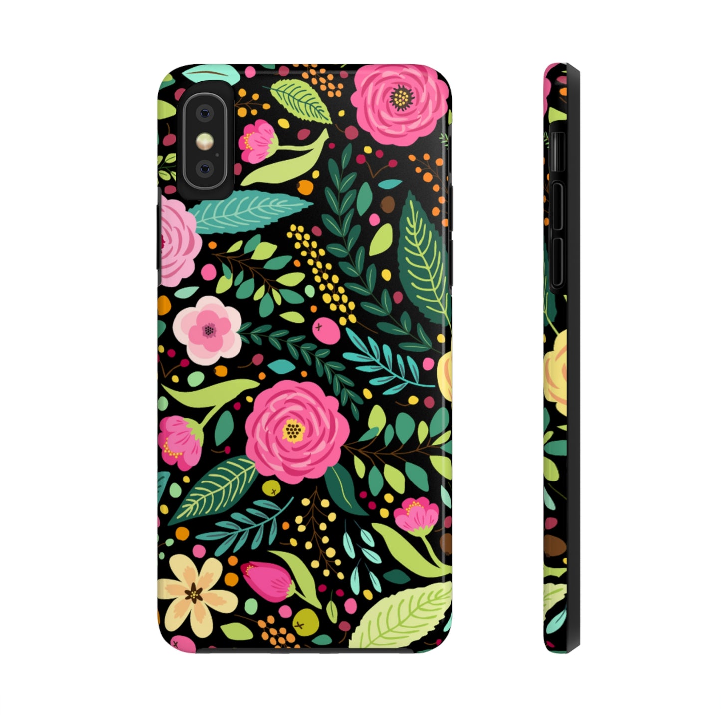 Floral and Leaves Tough Phone Cases, Case-Mate Phone Case