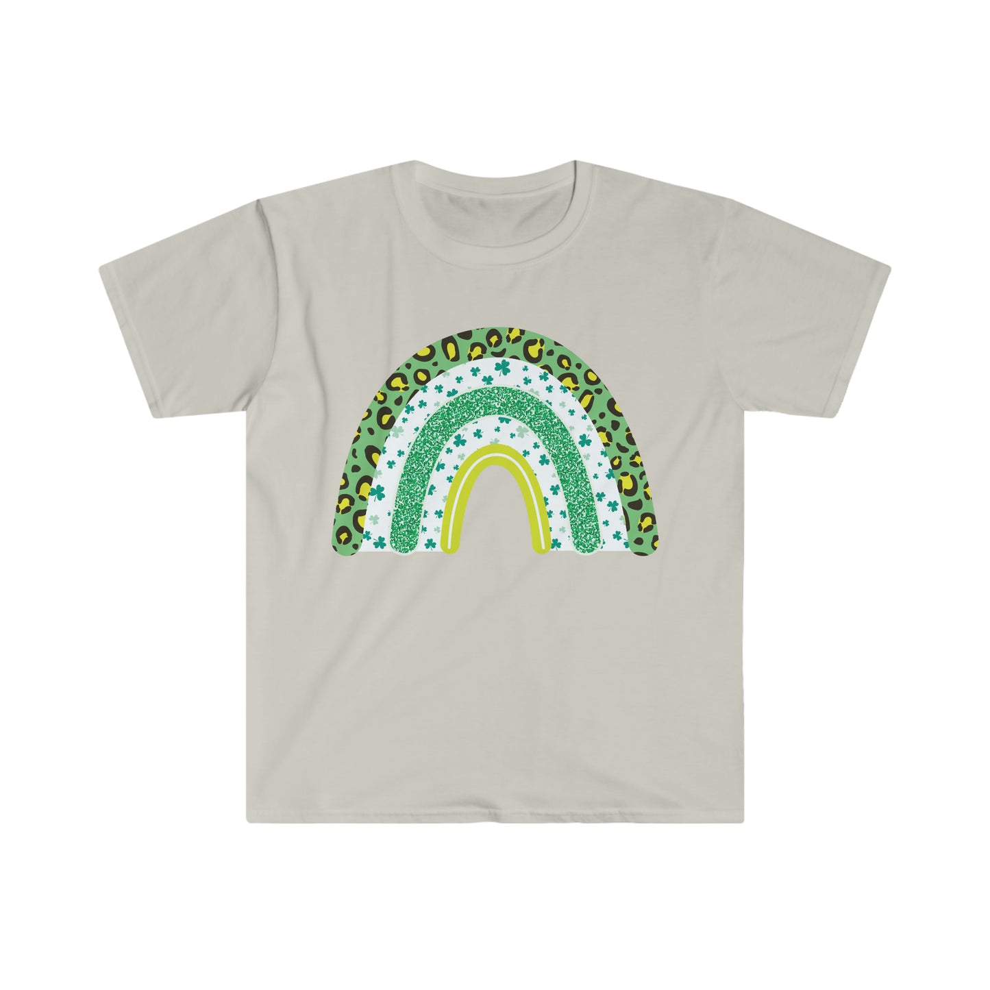 St. Patrick's Day Rainbow Unisex Softstyle T-Shirt Graphic Tees