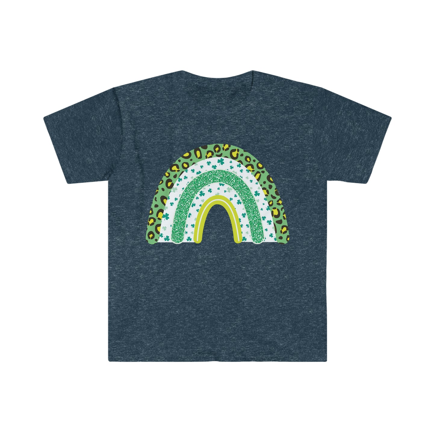 St. Patrick's Day Rainbow Unisex Softstyle T-Shirt Graphic Tees