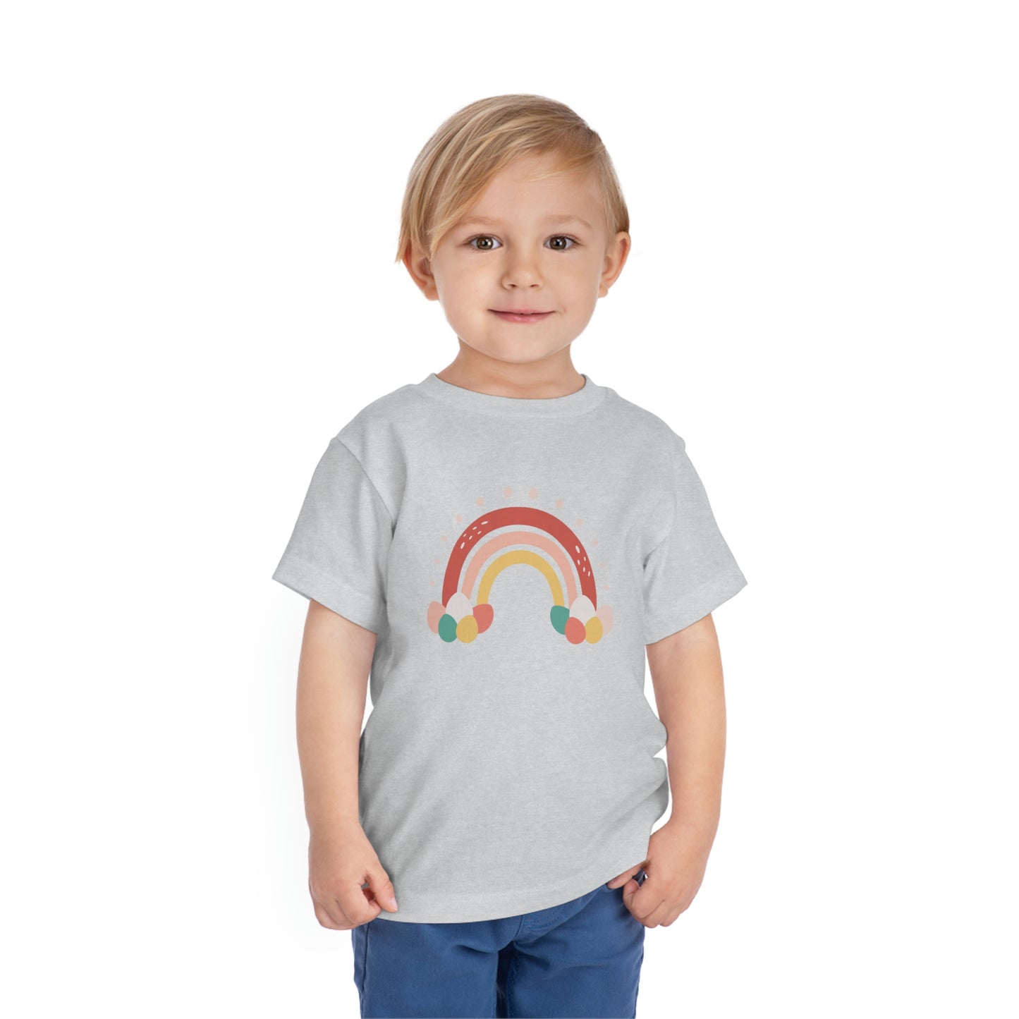 Easter Rainbow Toddler Short Sleeve Kids Apparel