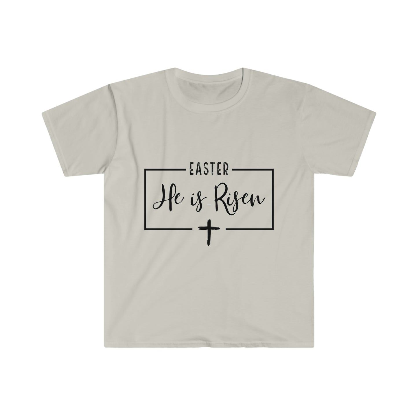 Easter He is Risen Unisex Softstyle T-Shirt Graphic Tees