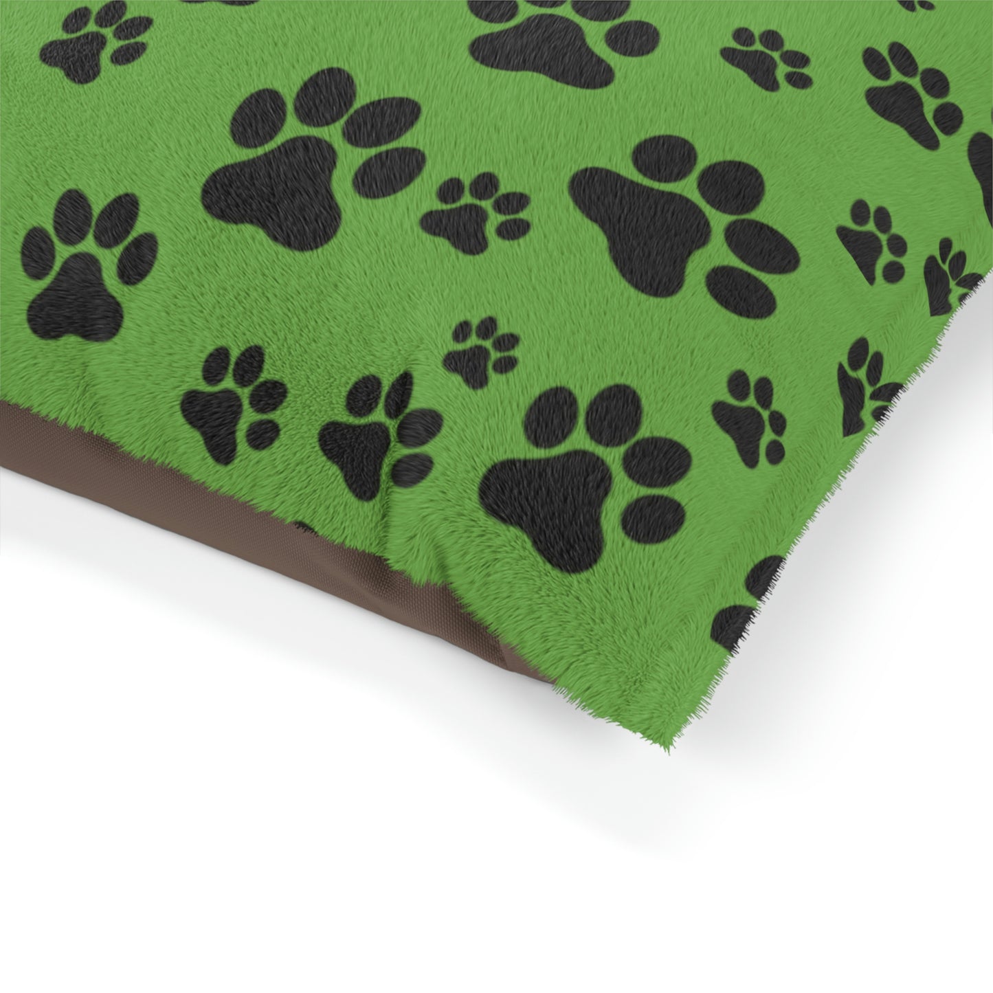 Green with Black paw Prints Pet Bed Pets!