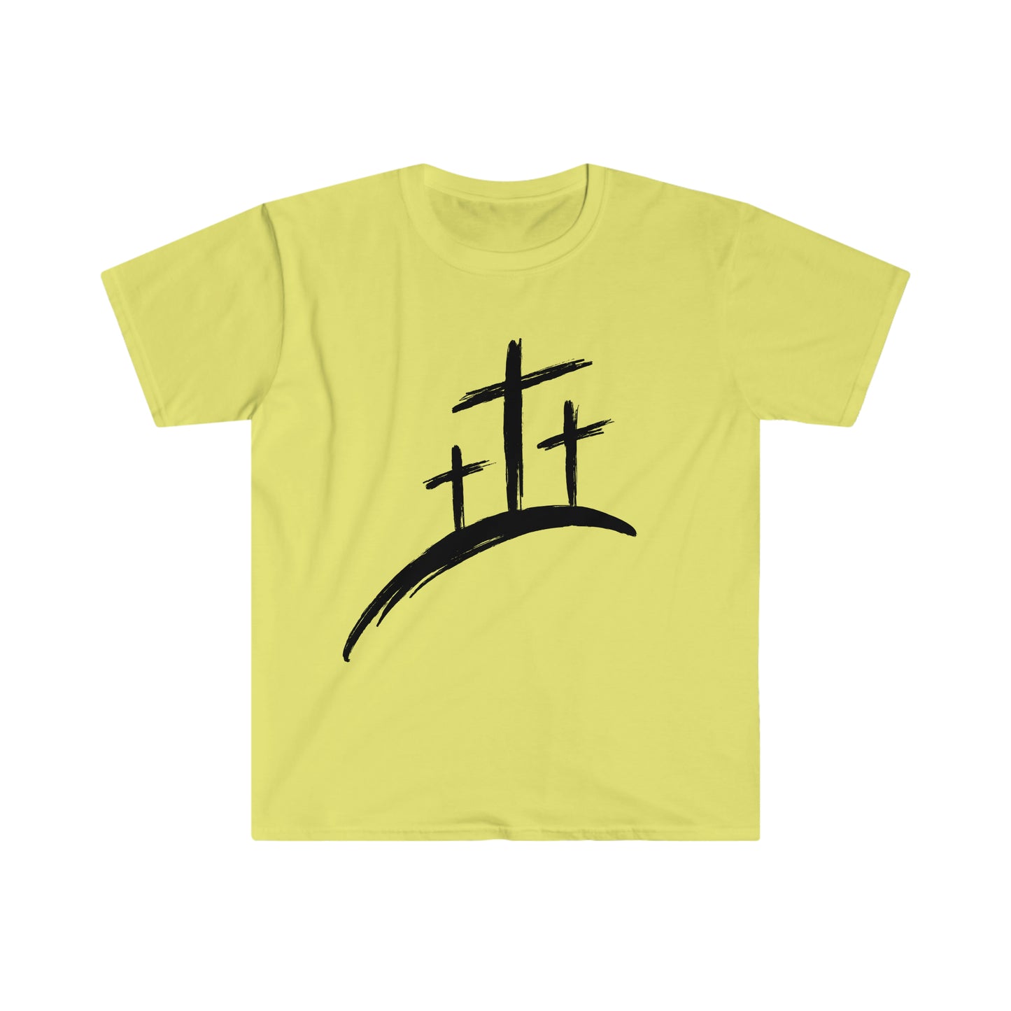 Three Crosses Unisex Softstyle T-Shirt Graphic Tee