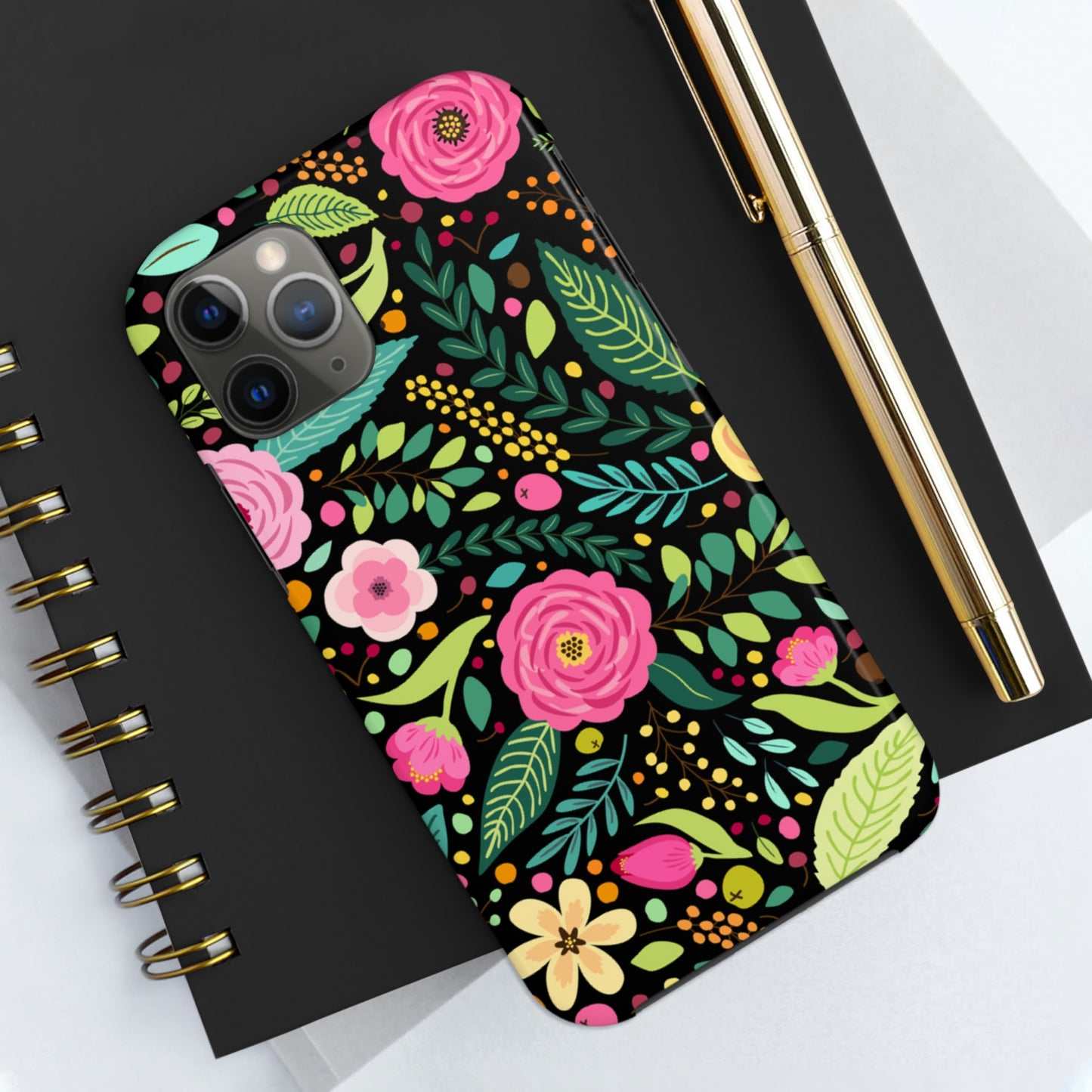 Floral and Leaves Tough Phone Cases, Case-Mate Phone Case