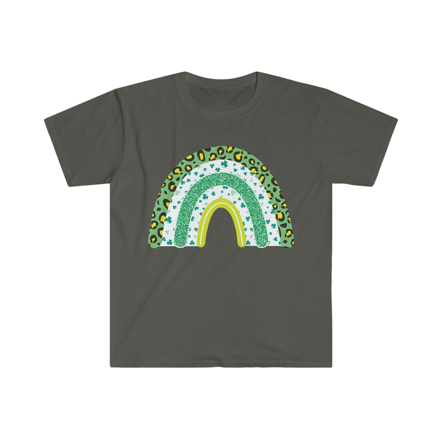 St. Patrick's Day Rainbow Unisex Softstyle T-Shirt Graphic Tees