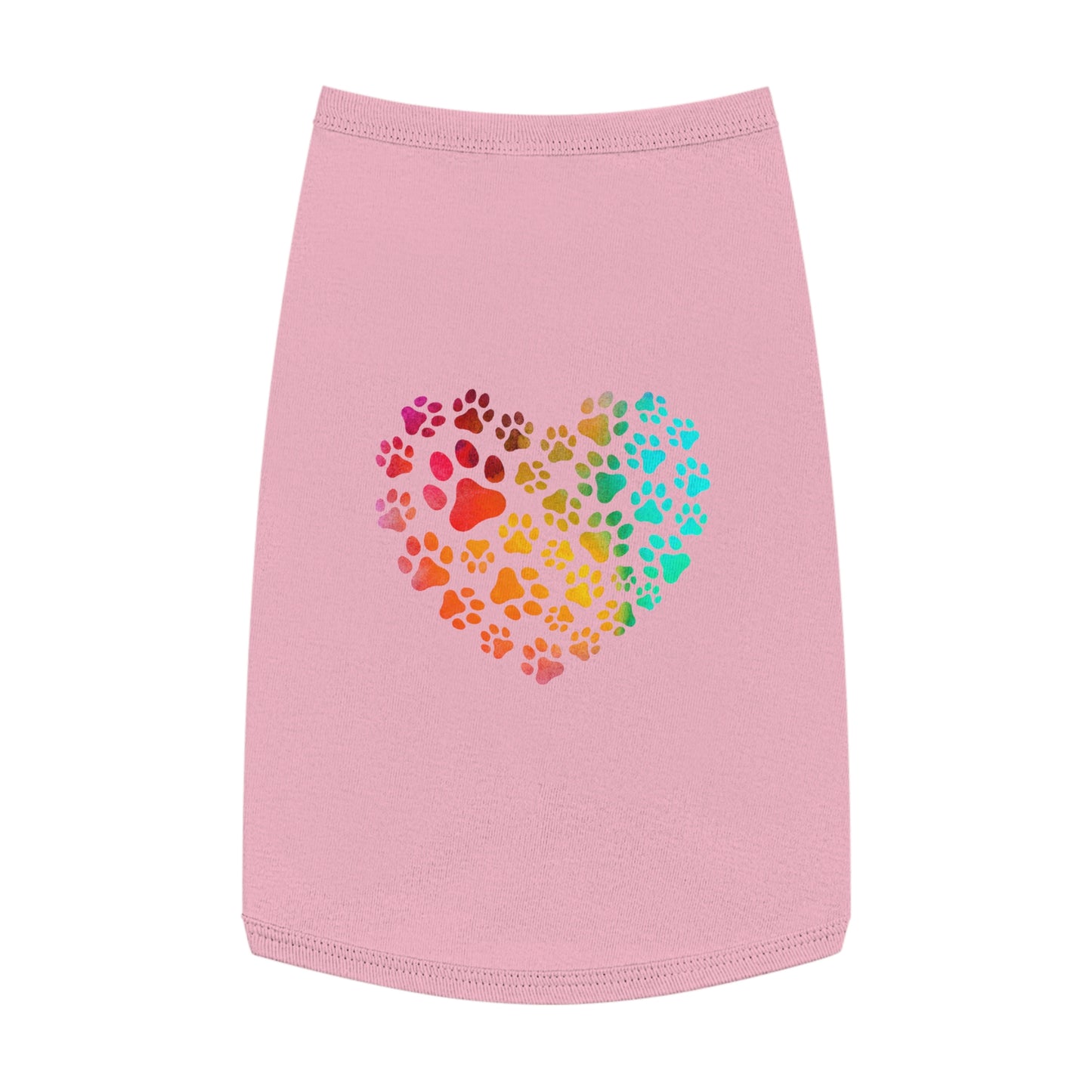 Multicolor Paw Prints Pet Tank Top Pets!