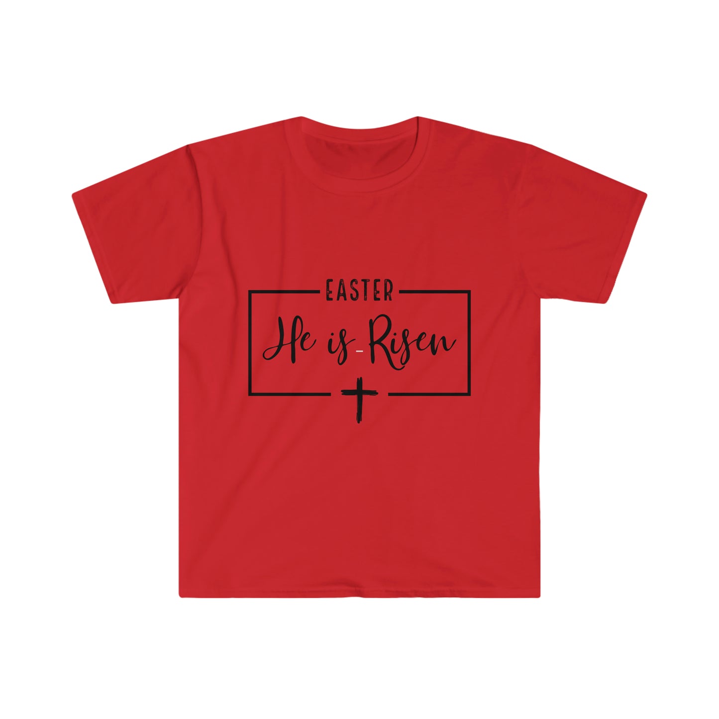 Easter He is Risen Unisex Softstyle T-Shirt Graphic Tees