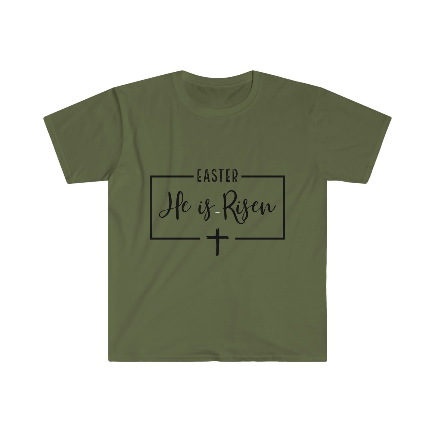 Easter He is Risen Unisex Softstyle T-Shirt Graphic Tees