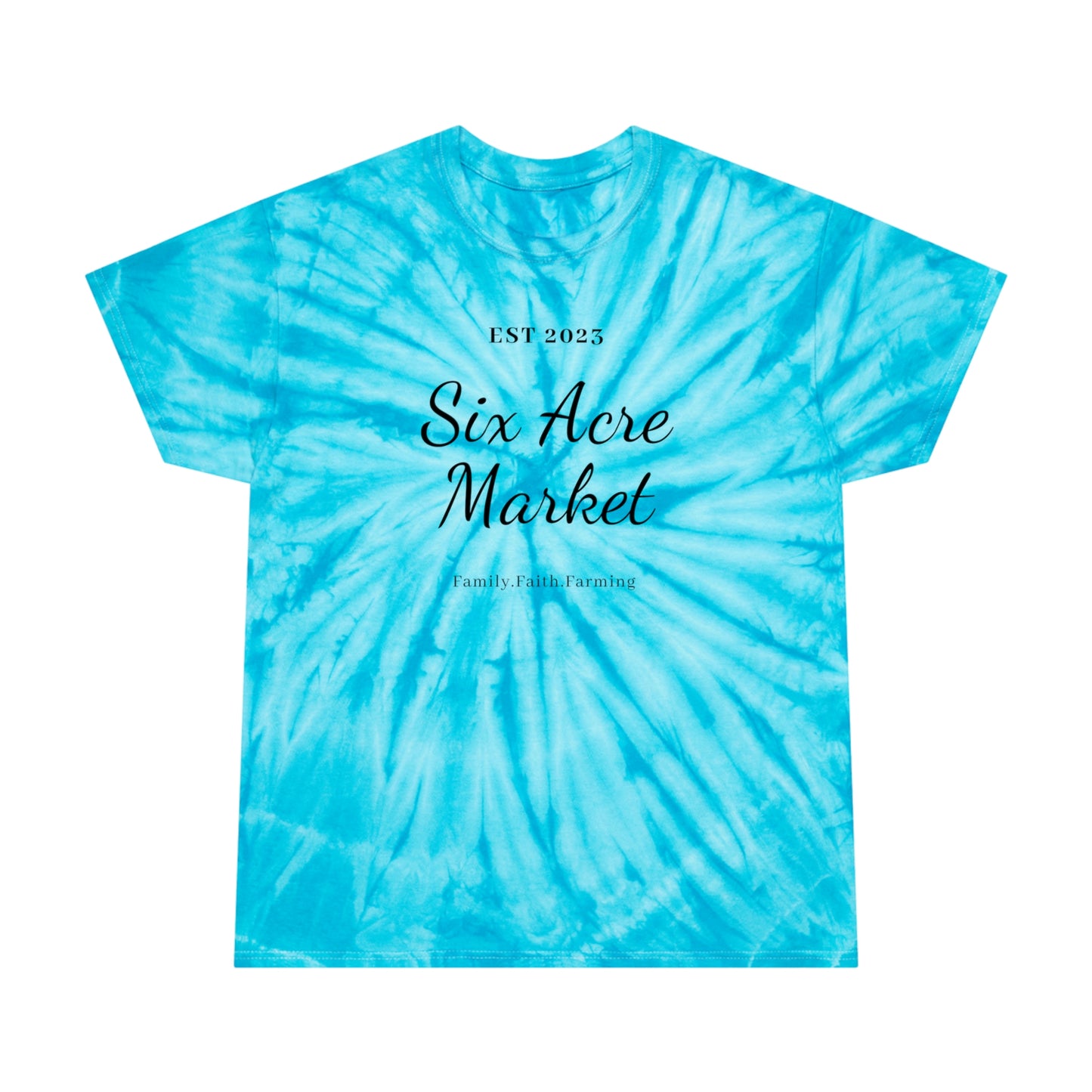 Six Acre Market Merch Tie-Dye Tee, Cyclone Graphic Tees!