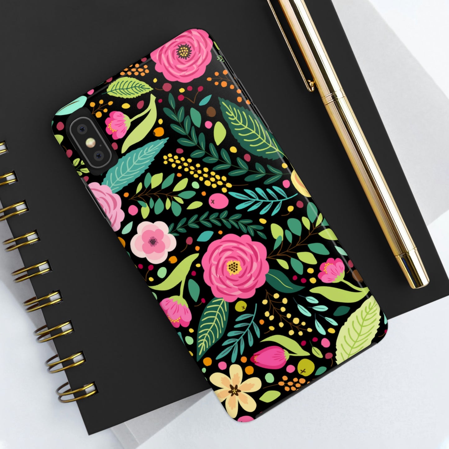 Floral and Leaves Tough Phone Cases, Case-Mate Phone Case