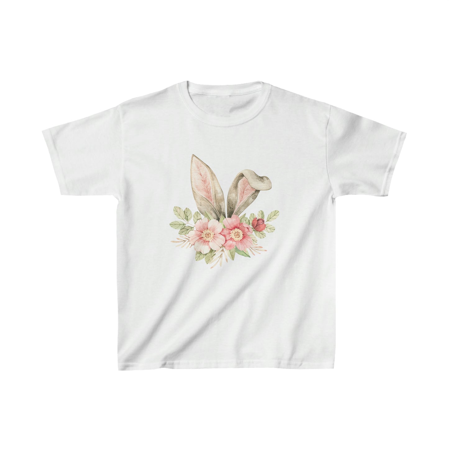 Floral Bunny Ears Kids Heavy Cotton™ Tee