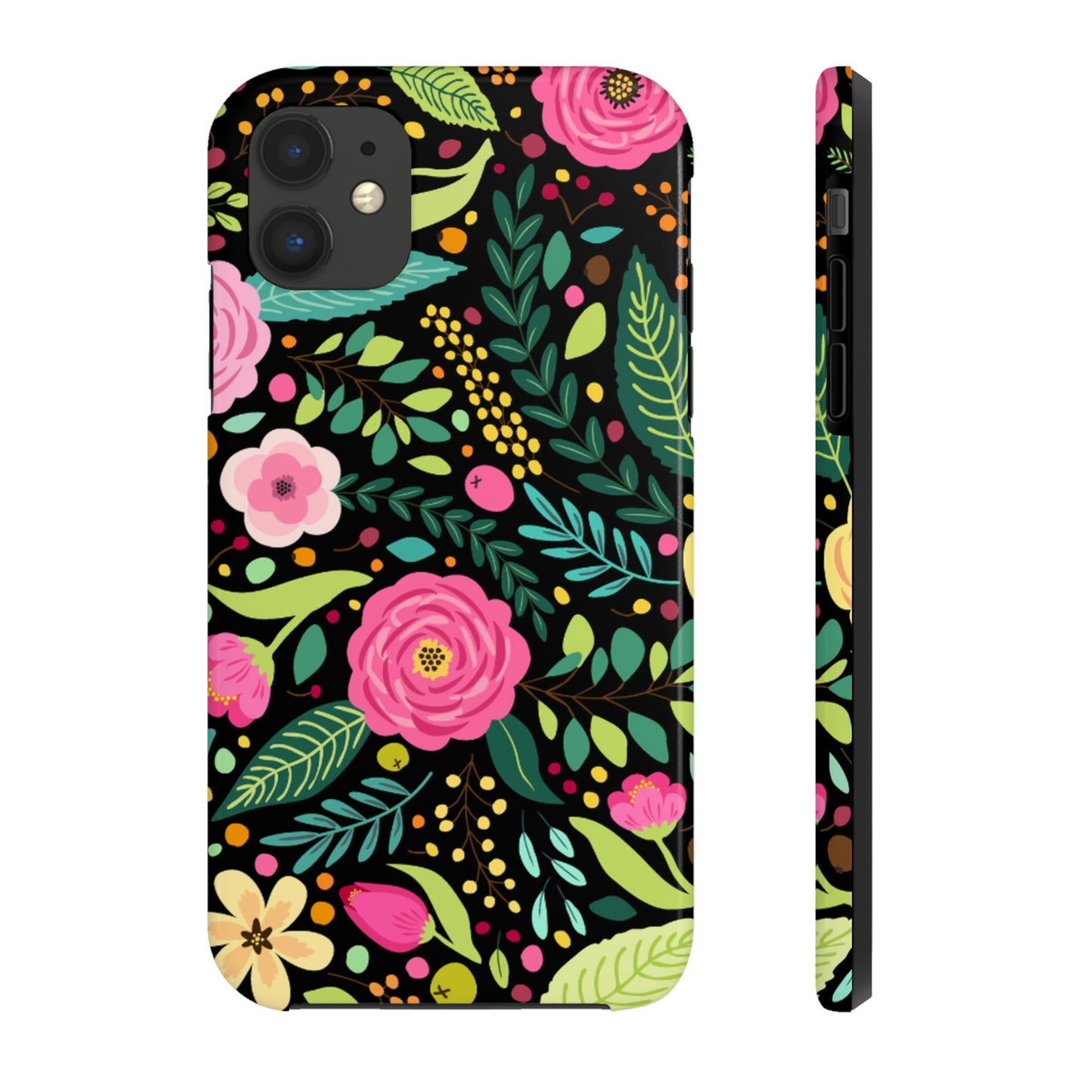 Floral and Leaves Tough Phone Cases, Case-Mate Phone Case