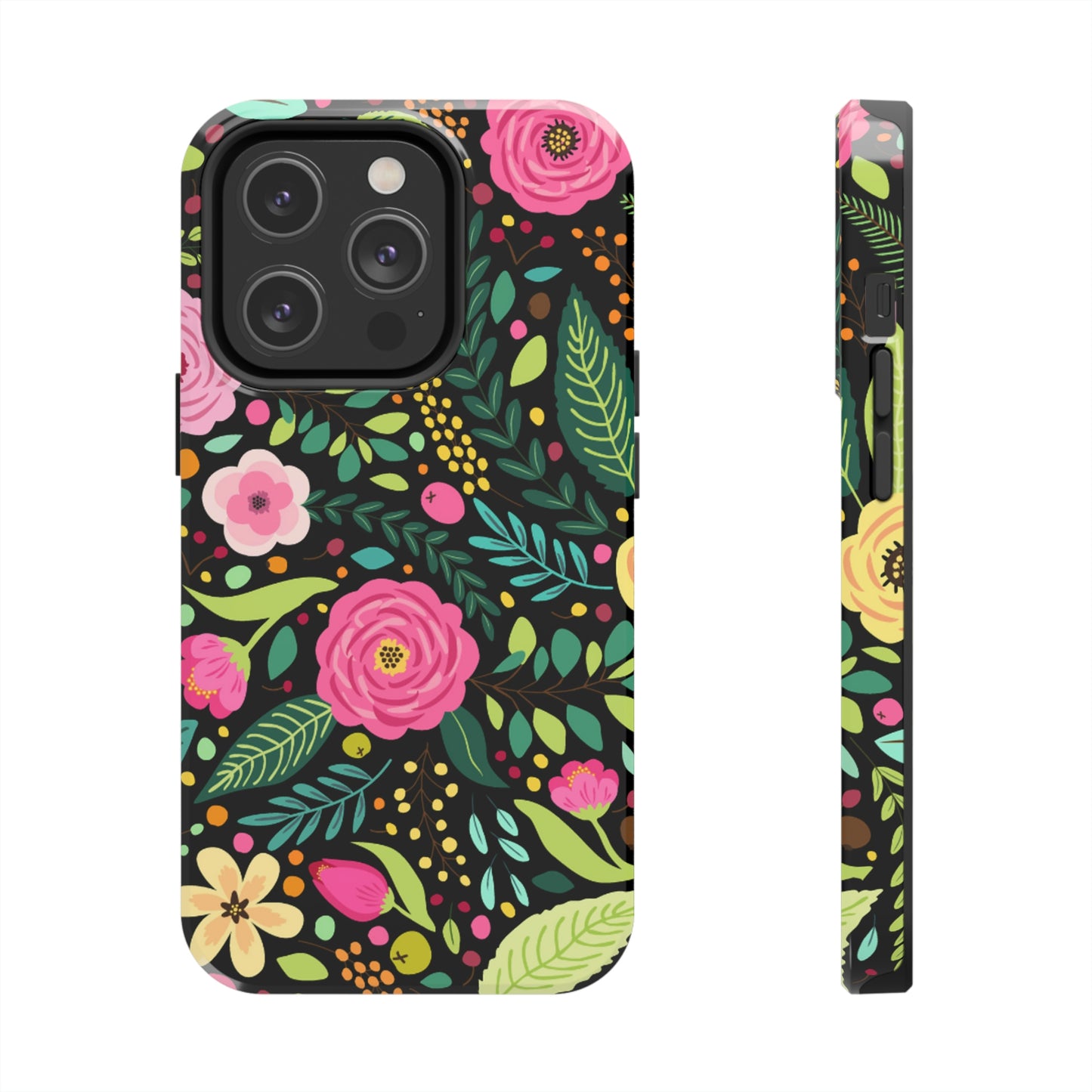 Floral and Leaves Tough Phone Cases, Case-Mate Phone Case